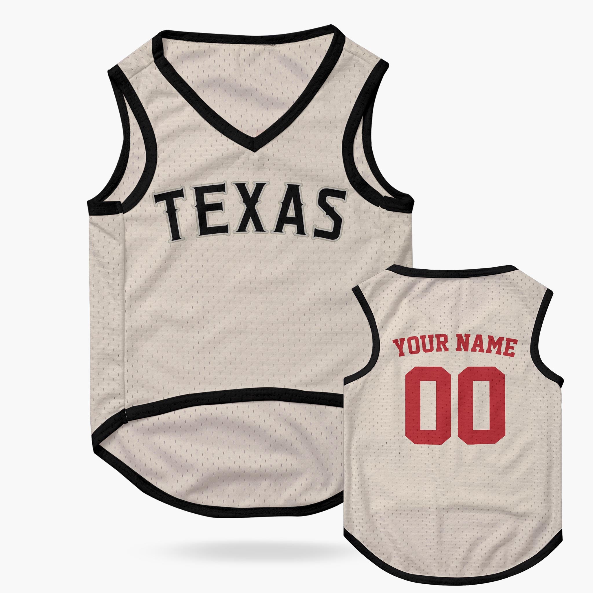 Custom City Pet Jersey Texas Beige - Design Your Own