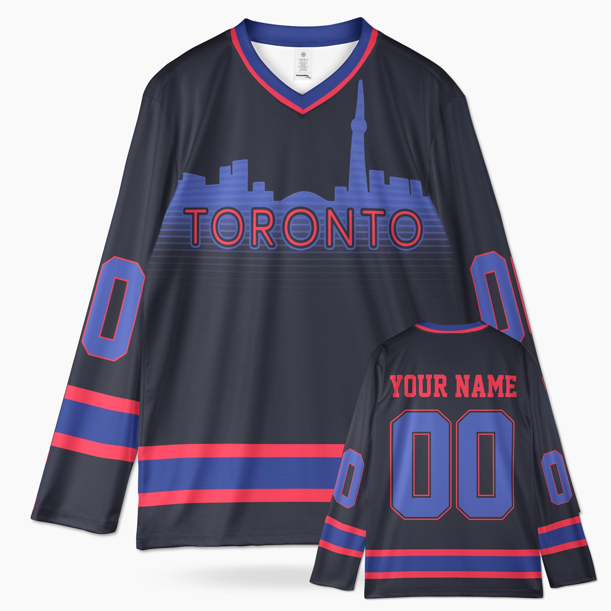 Custom City Hockey Jersey - Toronto Blue - Design Your Own