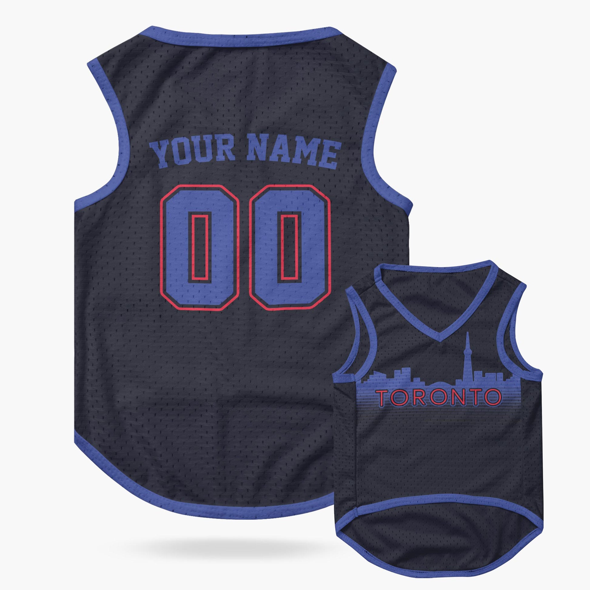 Custom City Pet Jersey Toronto Blue - Design Your Own