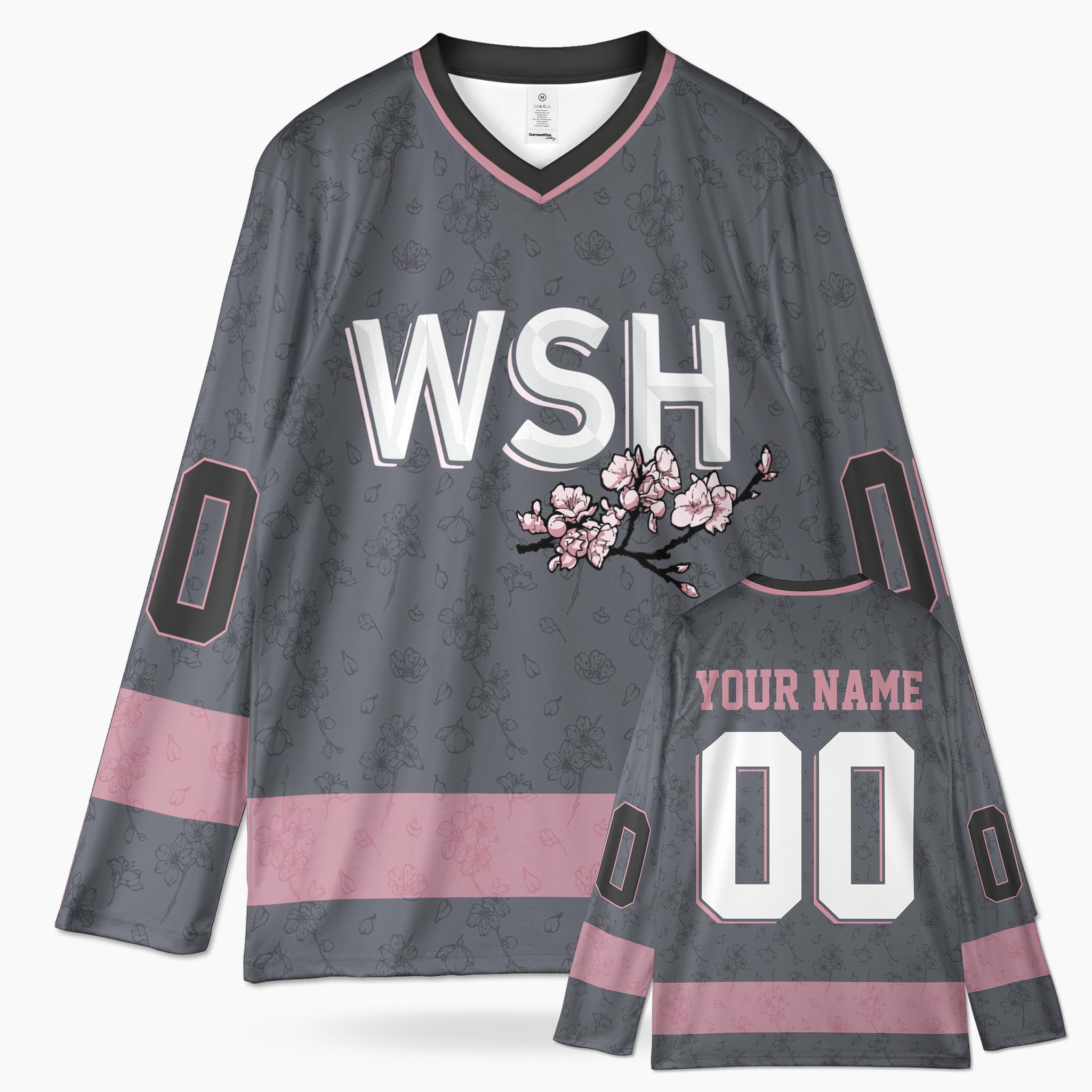 Custom City Hockey Jersey - Washington WSH Gray - Design Your Own