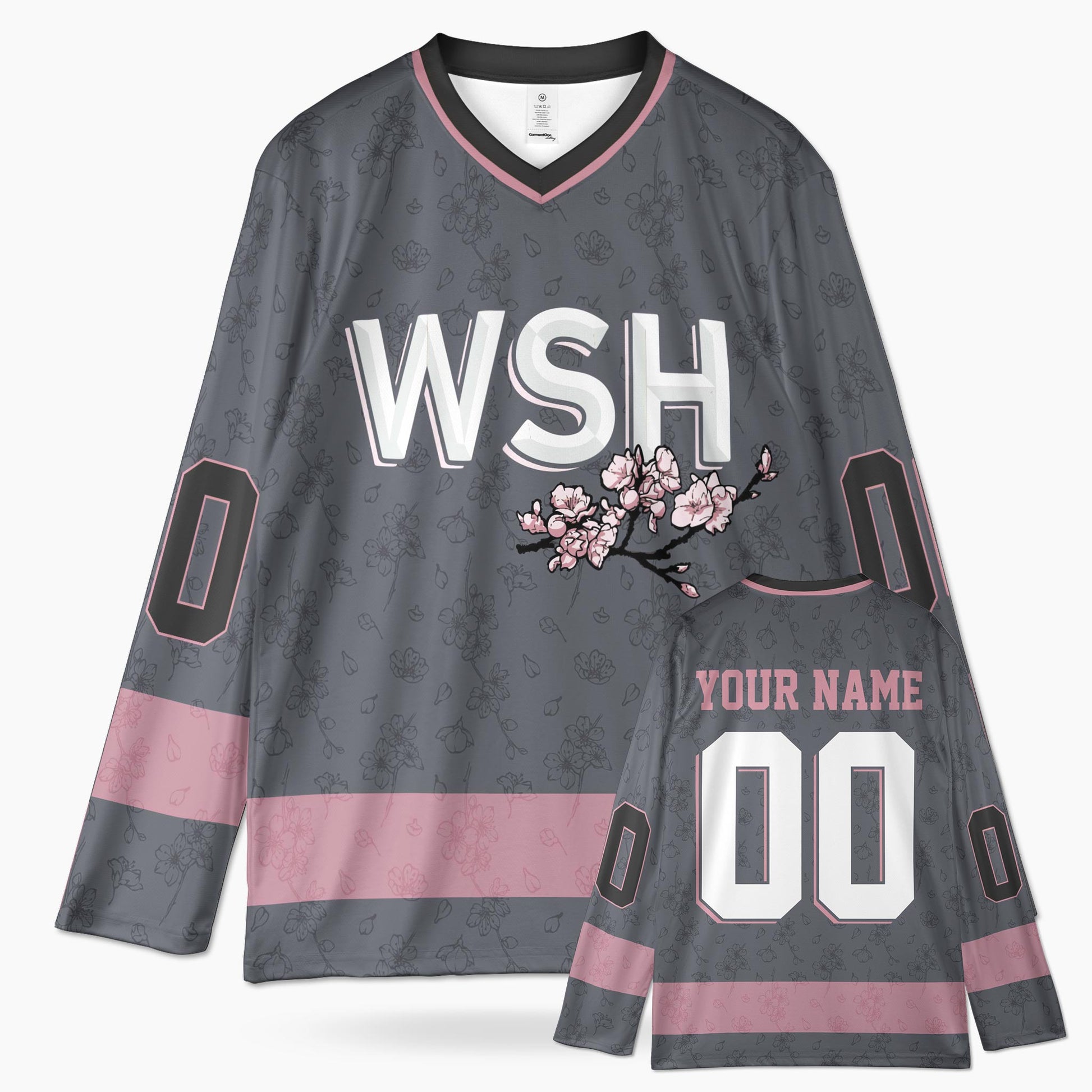 Custom City Hockey Jersey - Washington WSH Gray - Design Your Own