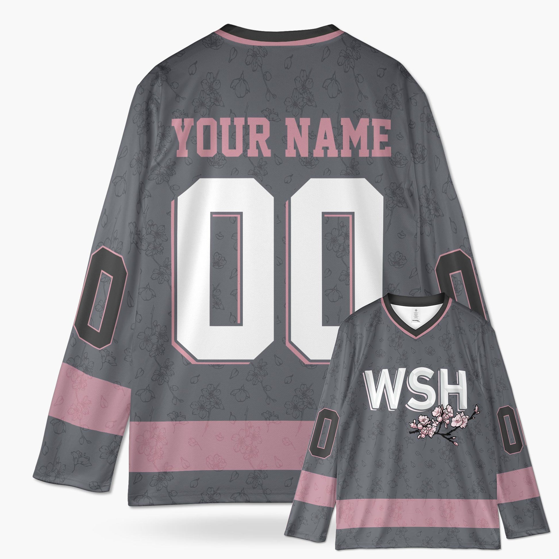 Custom City Hockey Jersey - Washington WSH Gray - Design Your Own