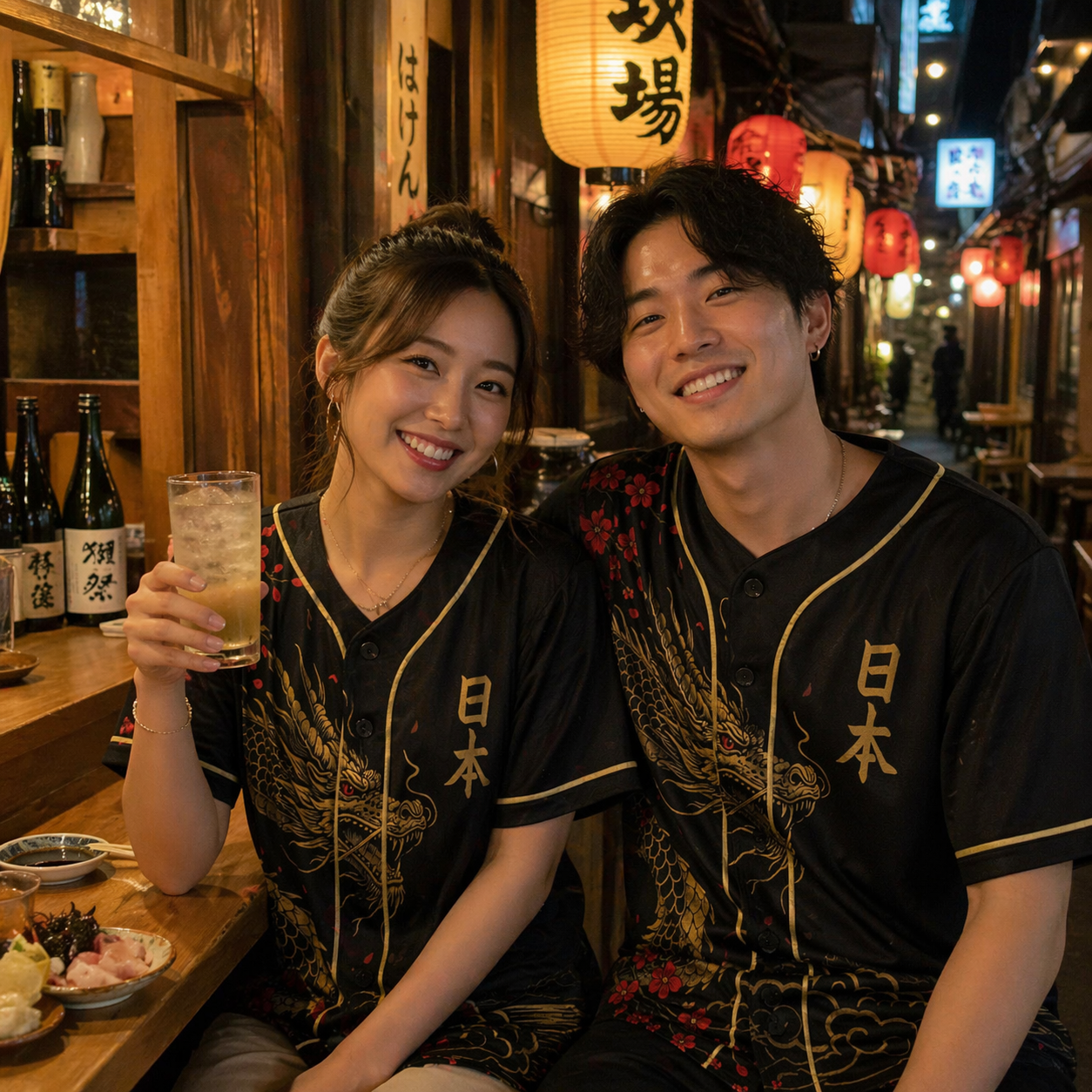 Custom Japan Baseball Jersey Japanese Fan Classic Script – Personalized Name Number