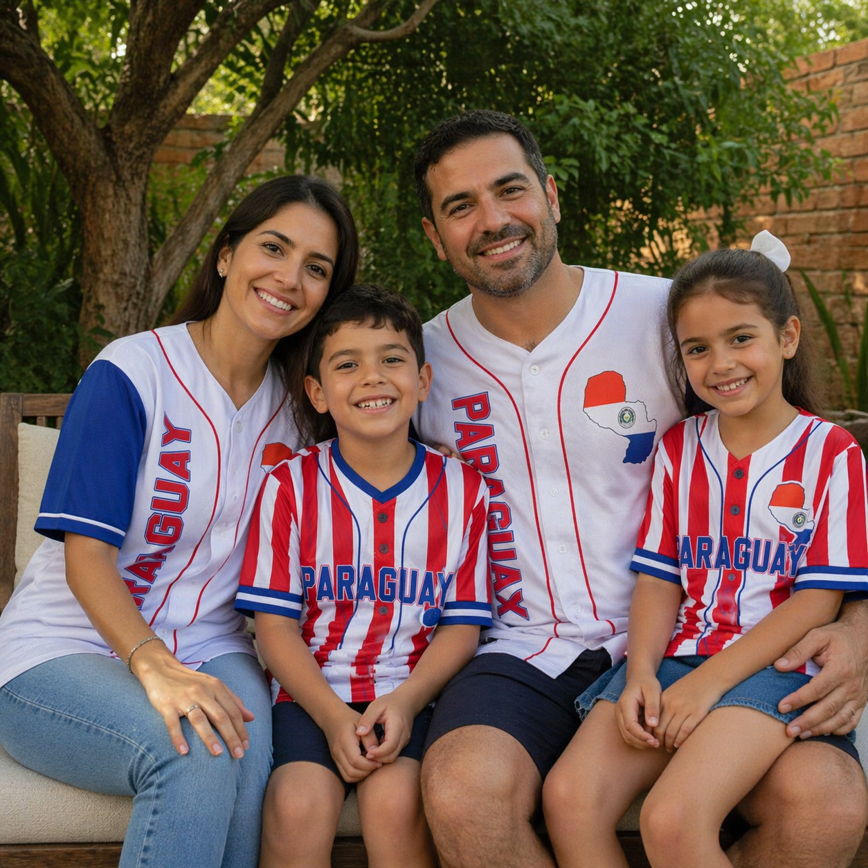 Custom Paraguay Baseball Jersey Paraguayan Fan Red Stripe – Personalized Name Number