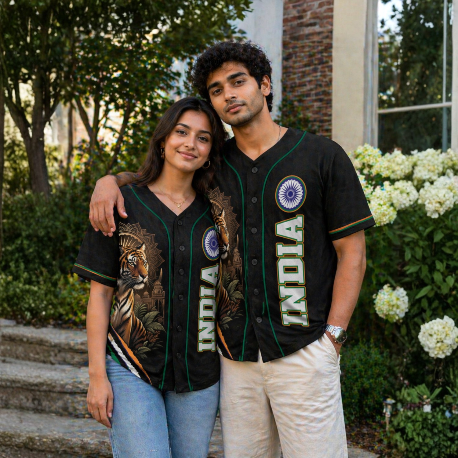 Custom India Baseball Jersey Indian Fan Tiger Heritage – Personalized Name Number