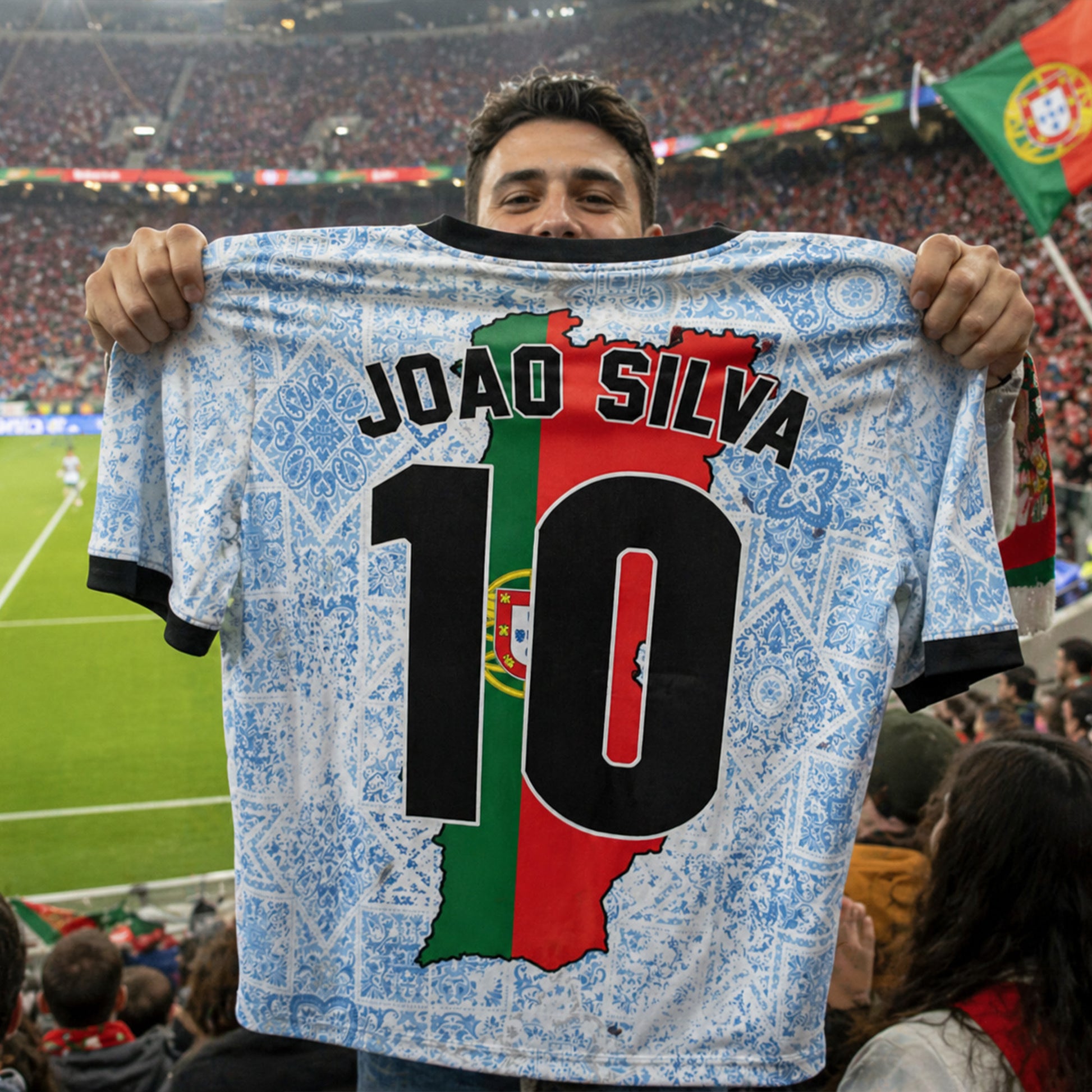 Custom Portugal Soccer Jersey Portuguese Fan Elite Crest – Personalized Name Number