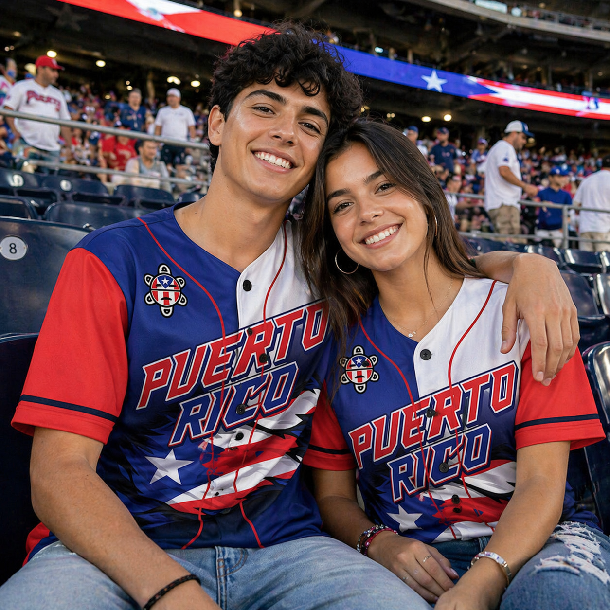 Custom Puerto Rico Baseball Jersey Puerto Rican Fan Classic Script – Personalized Name Number