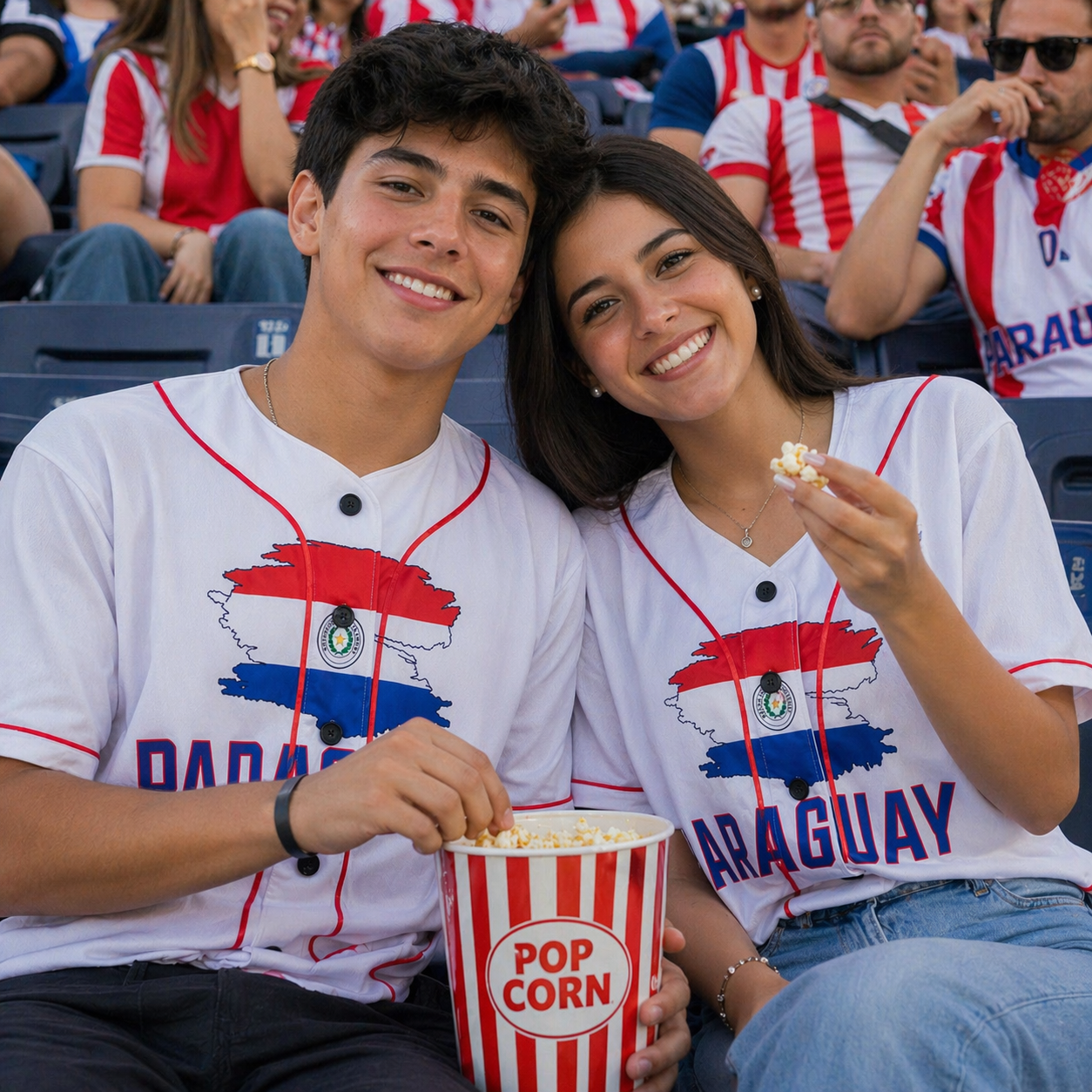 Custom Paraguay Baseball Jersey Paraguayan Fan Red Stripe – Personalized Name Number