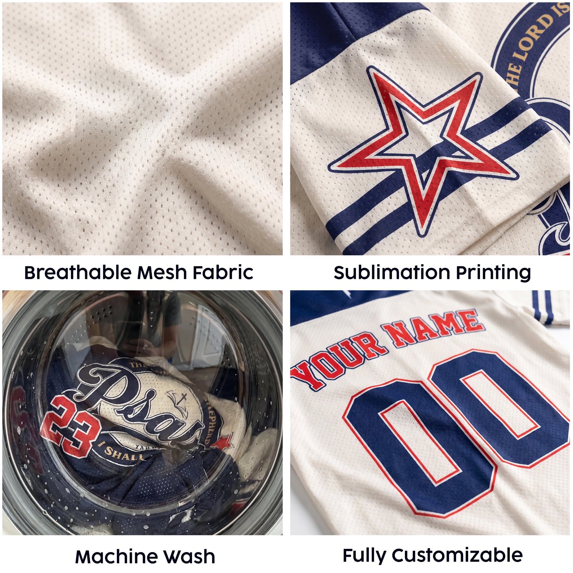 Custom Religious Drop Shoulder Football Jersey Eternal Kingdom - Personalized Name Number