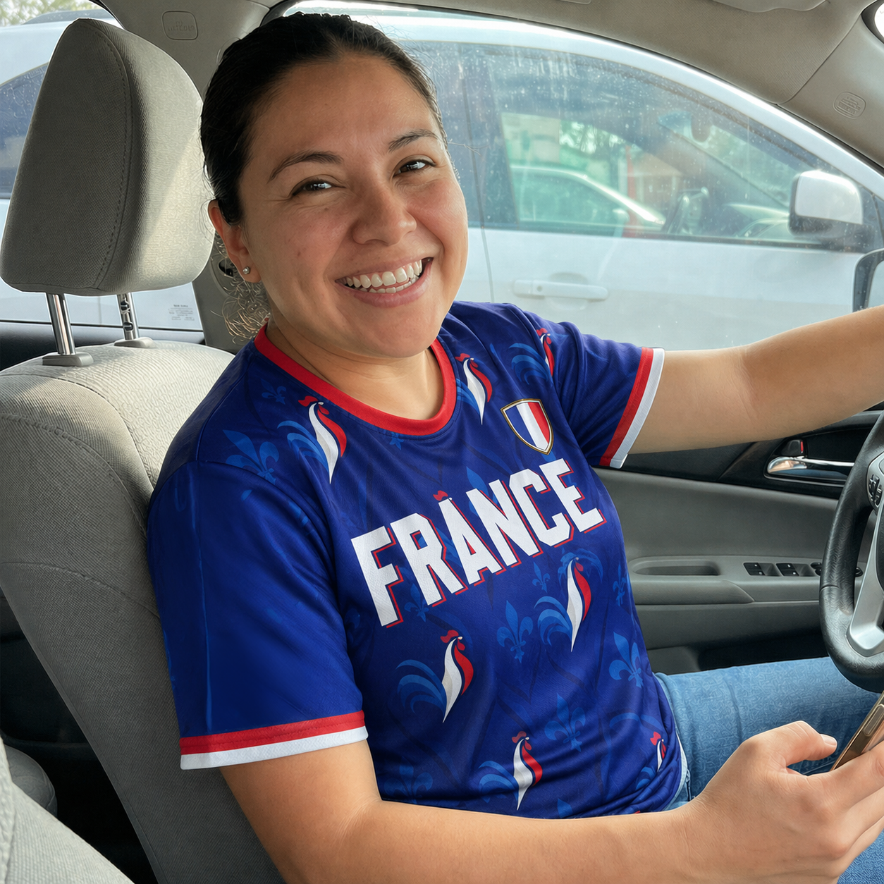 Custom France Soccer Jersey French Fan Classic Tricolor - Personalized Name Number