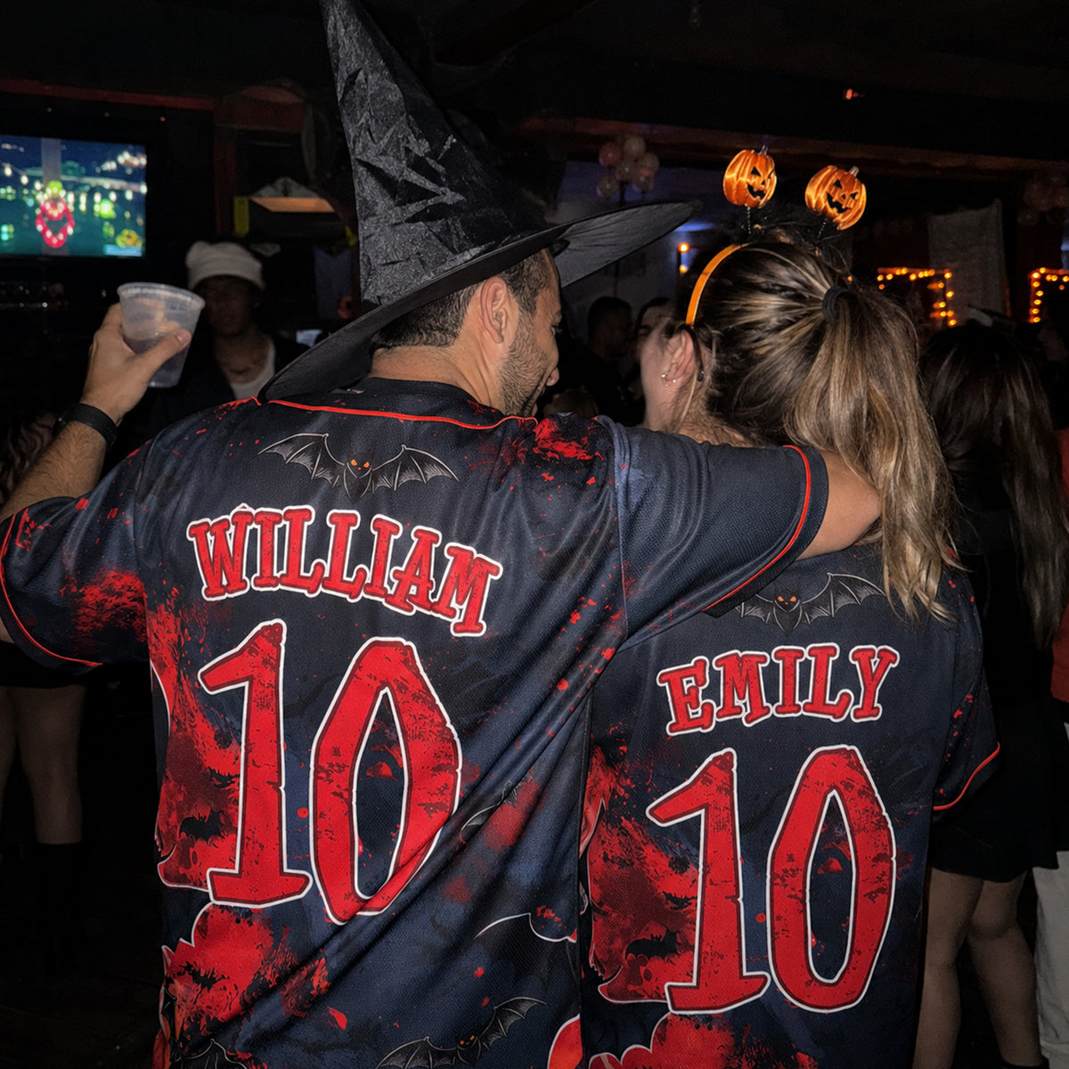 Custom Halloween Baseball Jersey Bats - Design Your Own