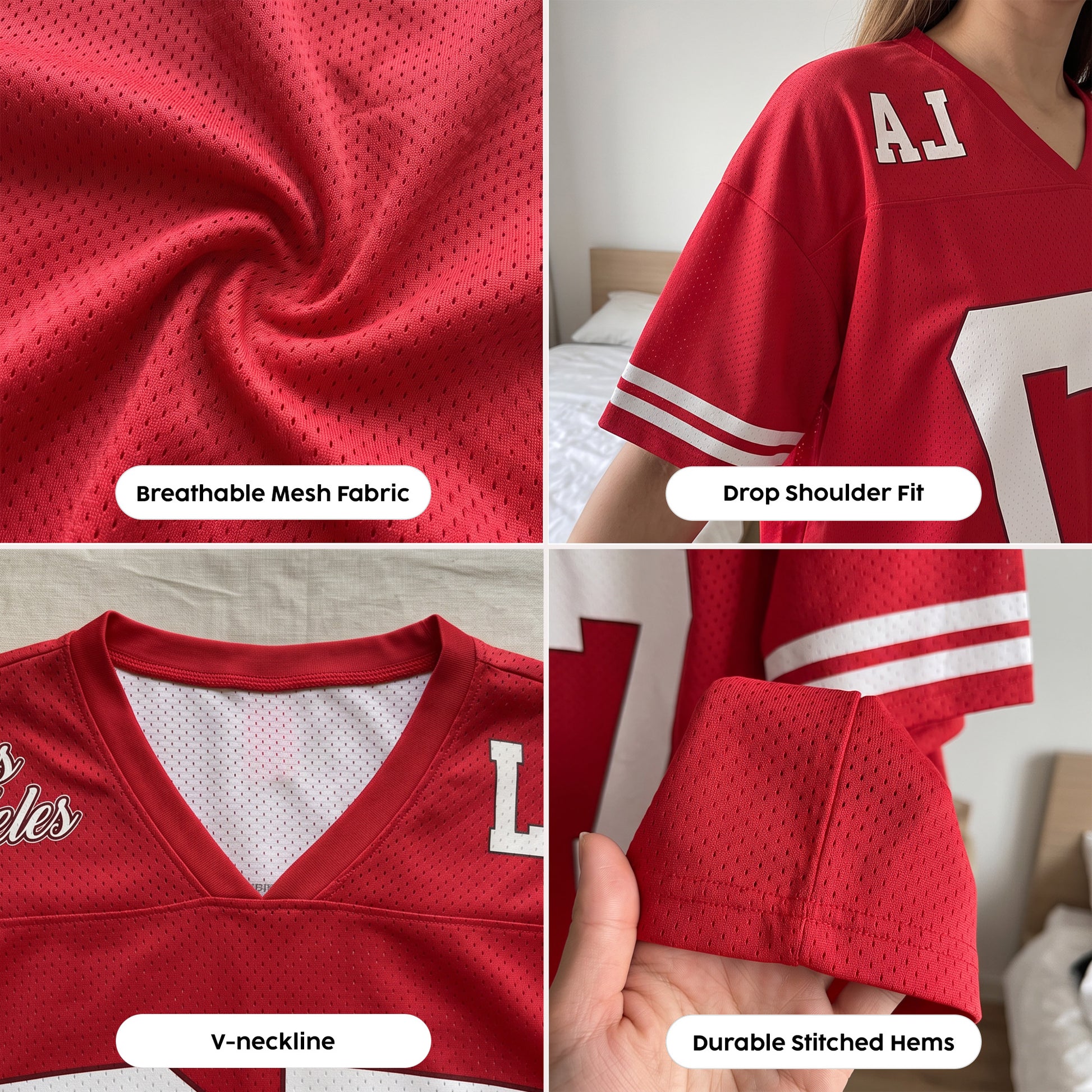 Custom Drop Shoulder Football Jersey Black - Design Your Own