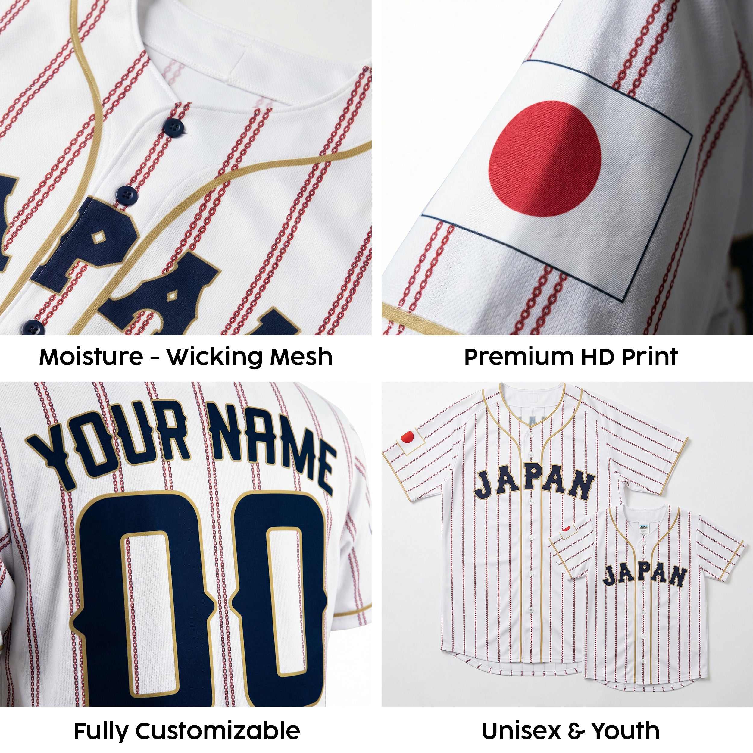 Custom Venezuela Baseball Jersey Venezuelan Fan White – Personalized Name Number