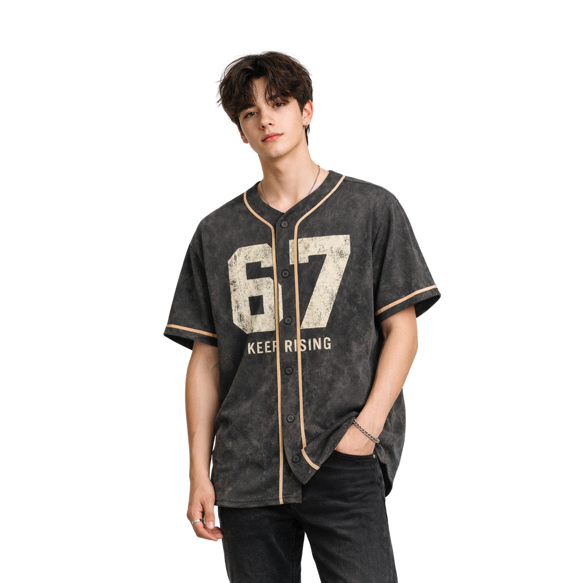 Custom 6-7 Baseball Jersey – Six Seven Meme Design Add Your Name and Number