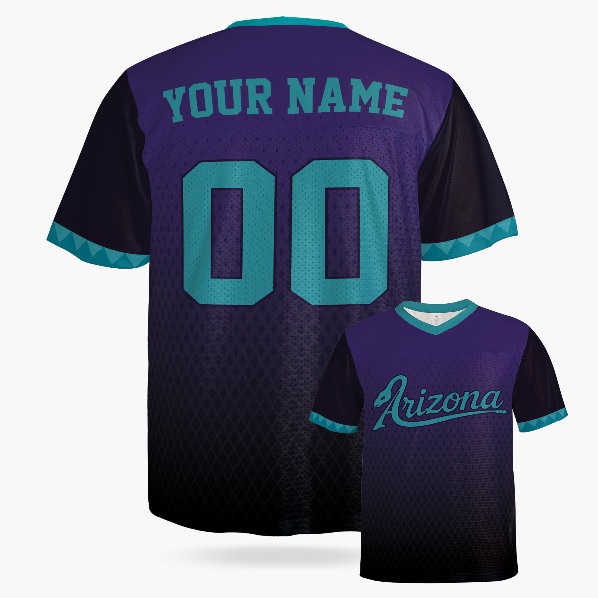 Custom City Football Jersey - Arizona Purple - Design Your Own