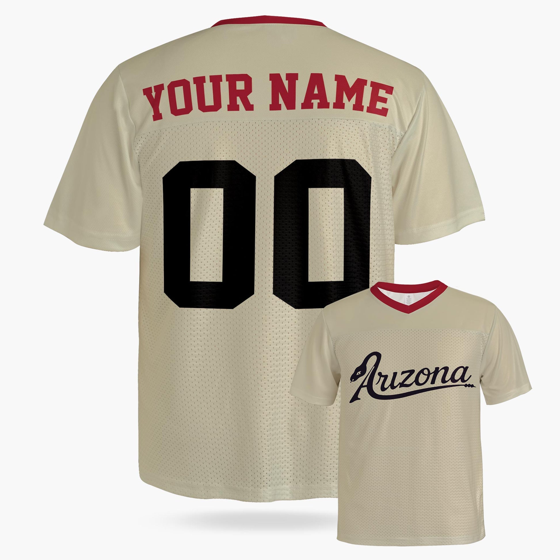 Custom City Football Jersey - Arizona Beige - Design Your Own