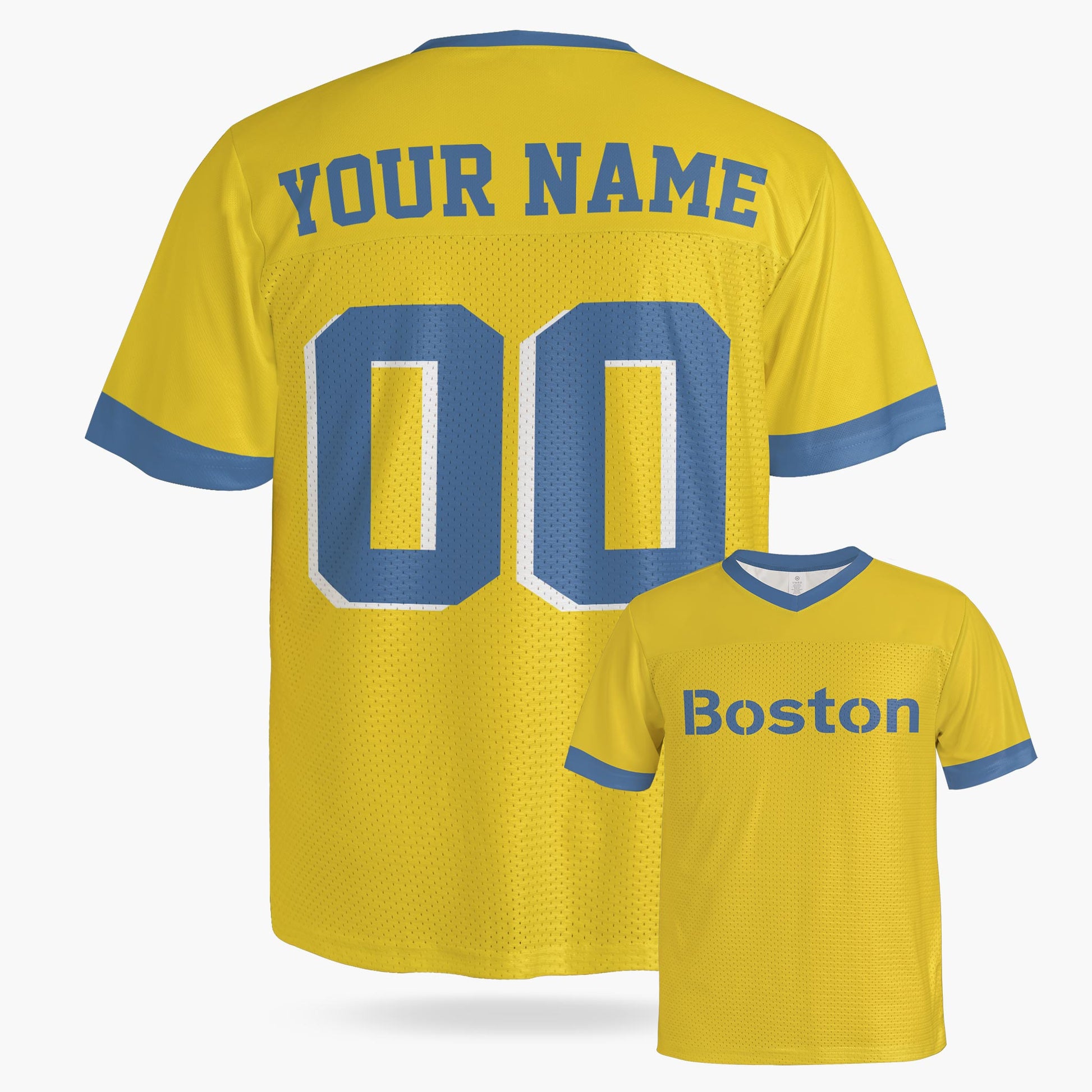 Custom City Football Jersey - Boston Lime - Design Your Own