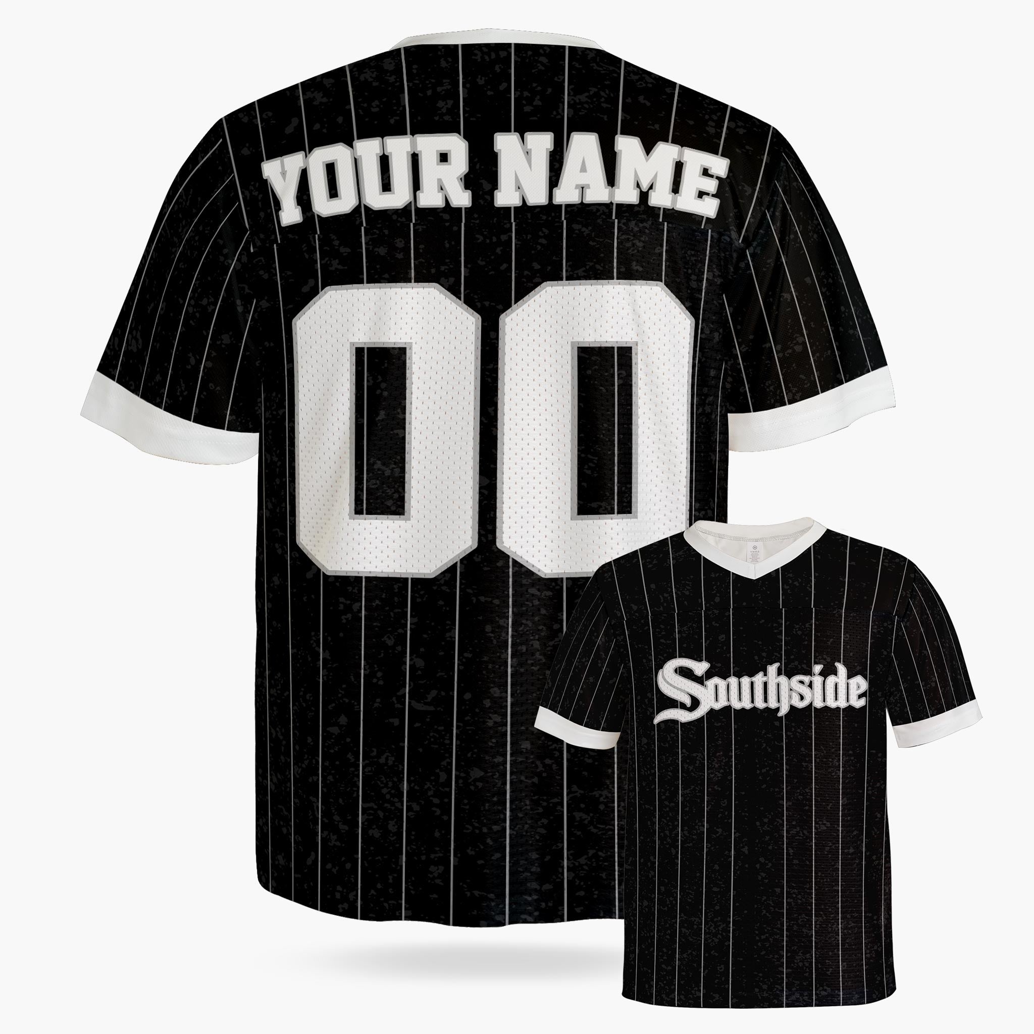 Custom City Football Jersey - Chicago Black - Design Your Own