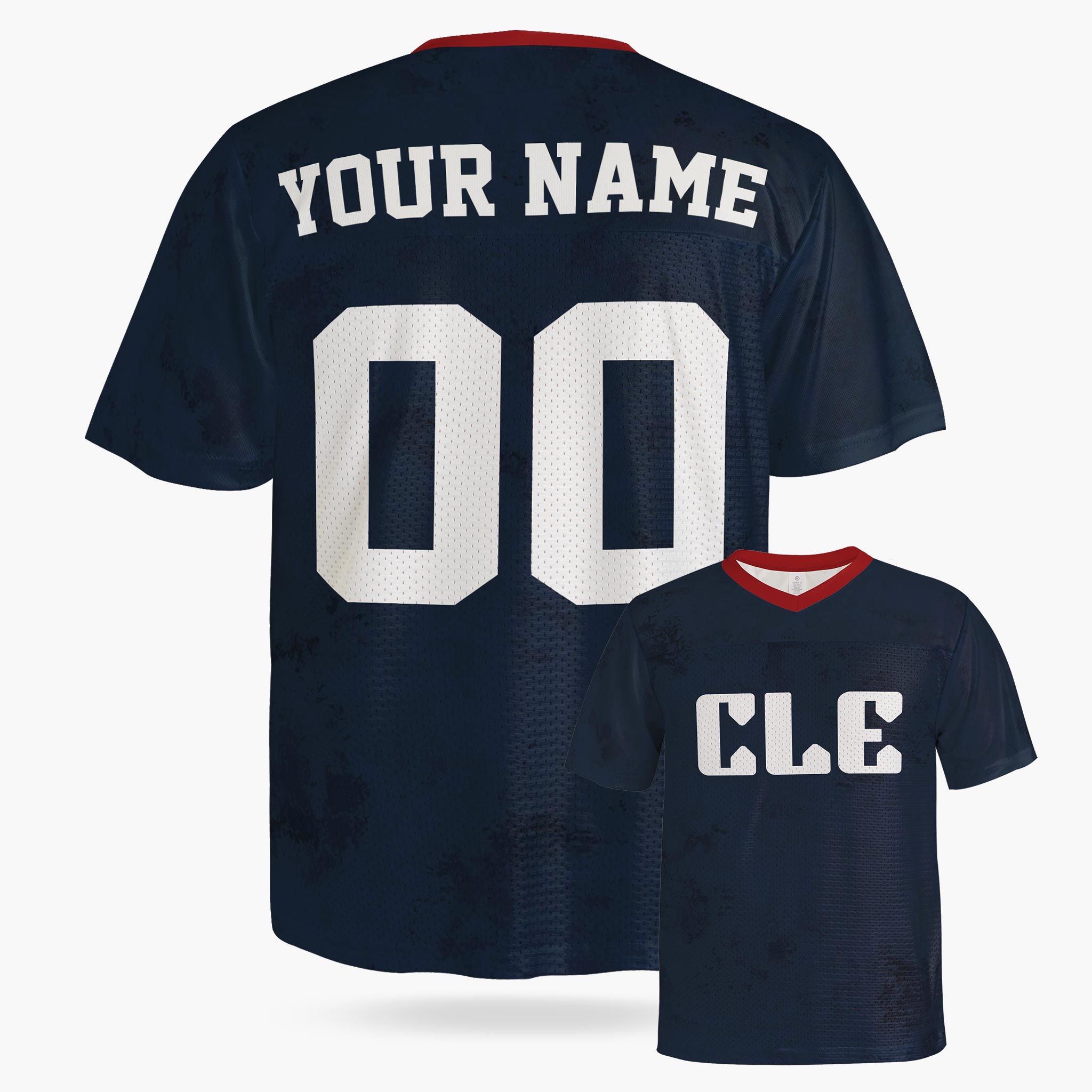 Custom City Football Jersey - Cleveland CLE Blue - Design Your Own