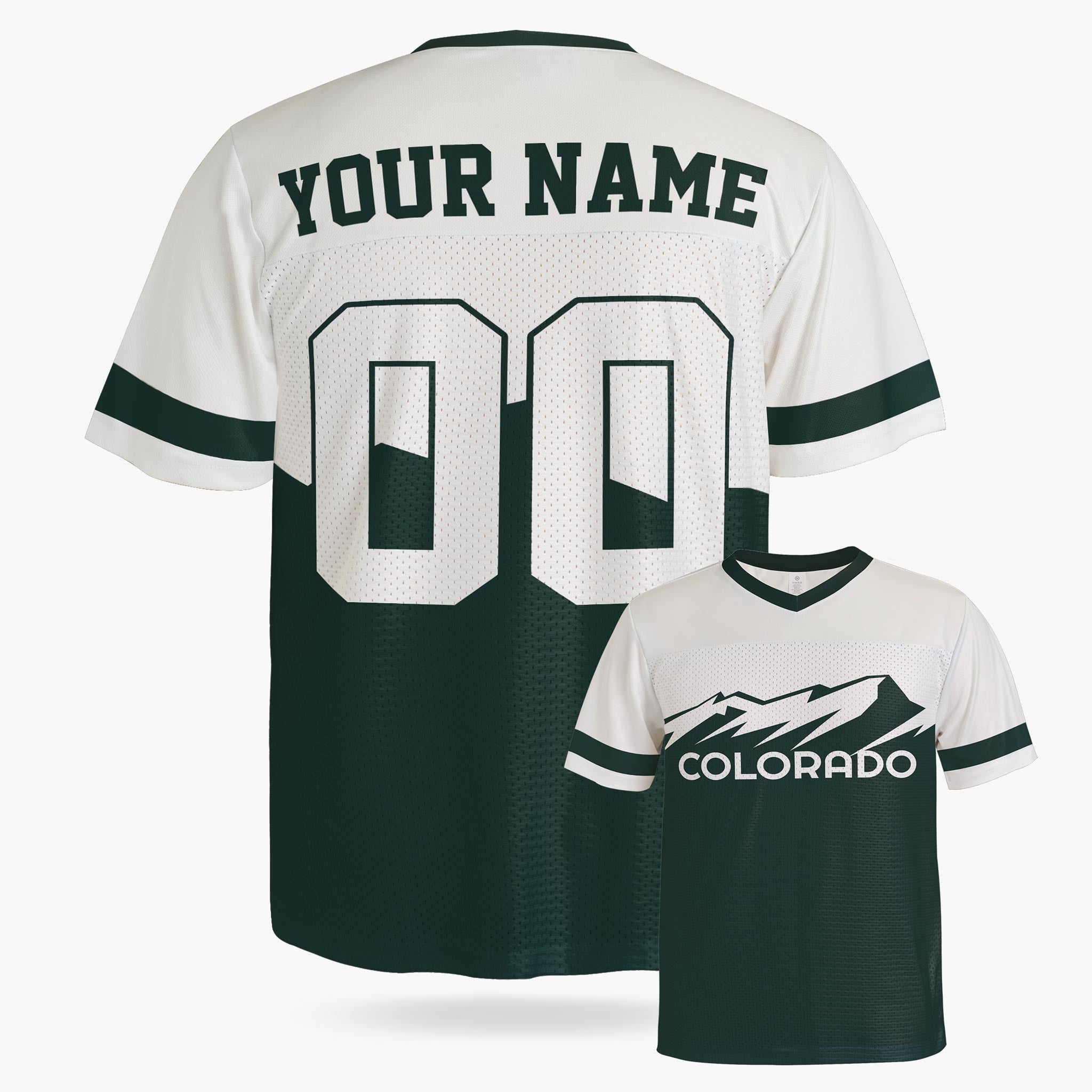 Custom City Football Jersey - Colorado Green - Design Your Own