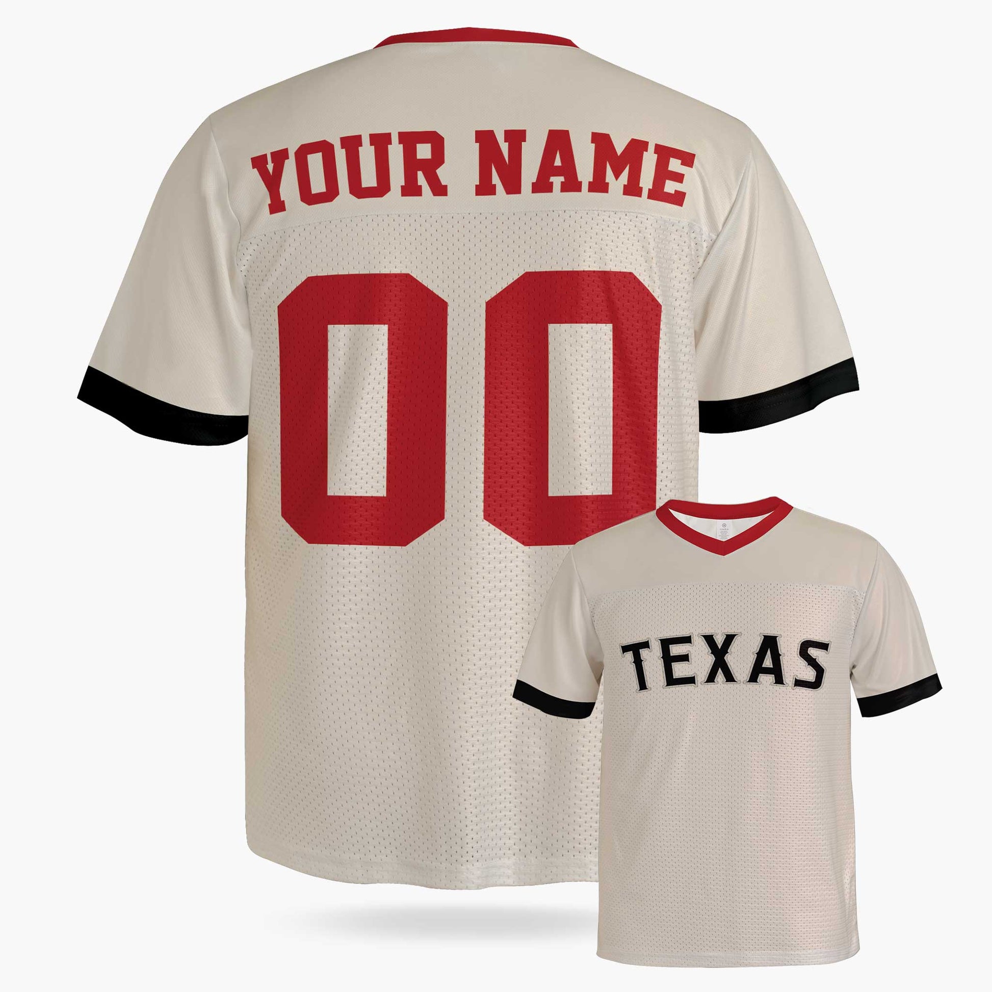 Custom City Football Jersey - Texas Beige - Design Your Own