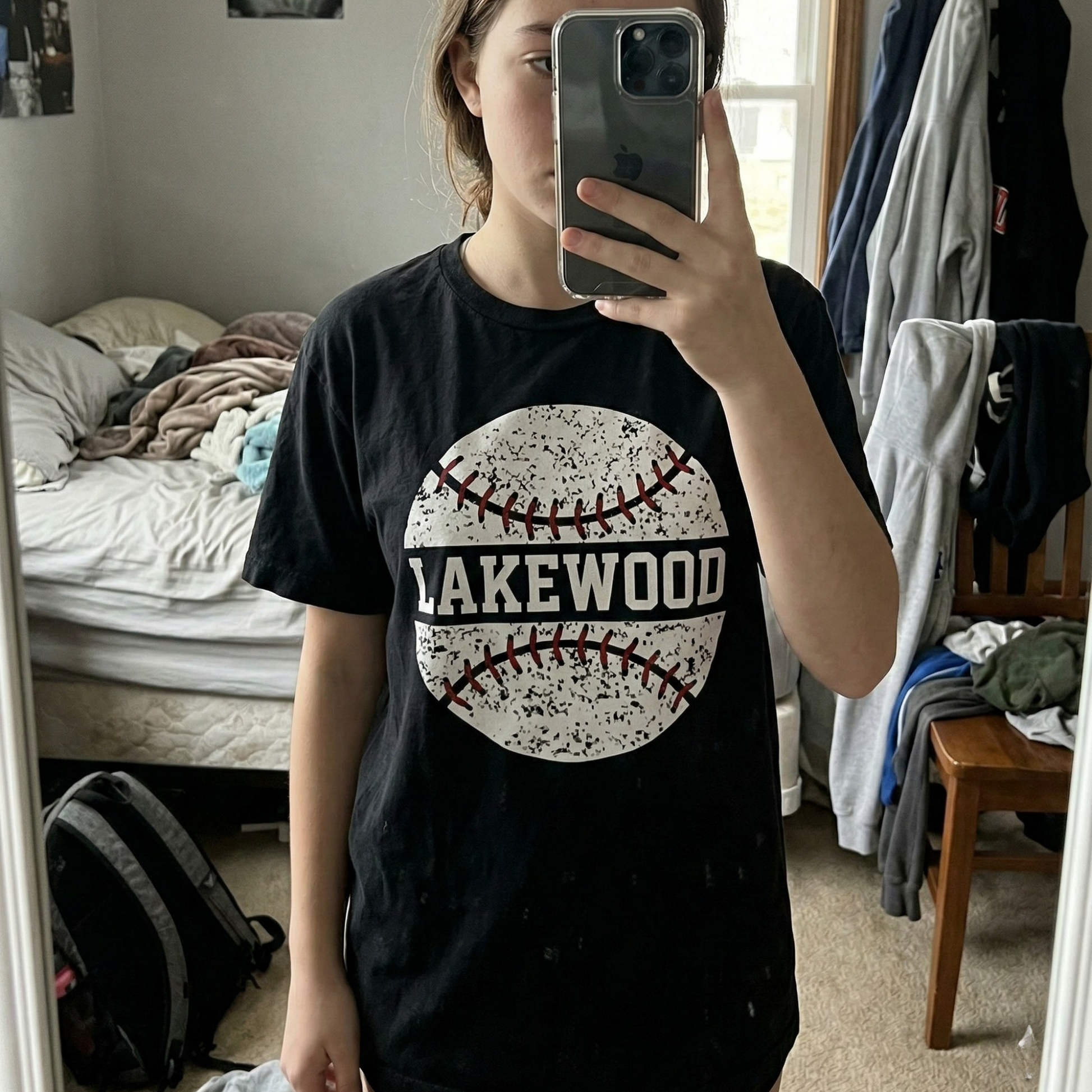 Custom T-Shirt Baseball Fan Black - Personalized Name Number