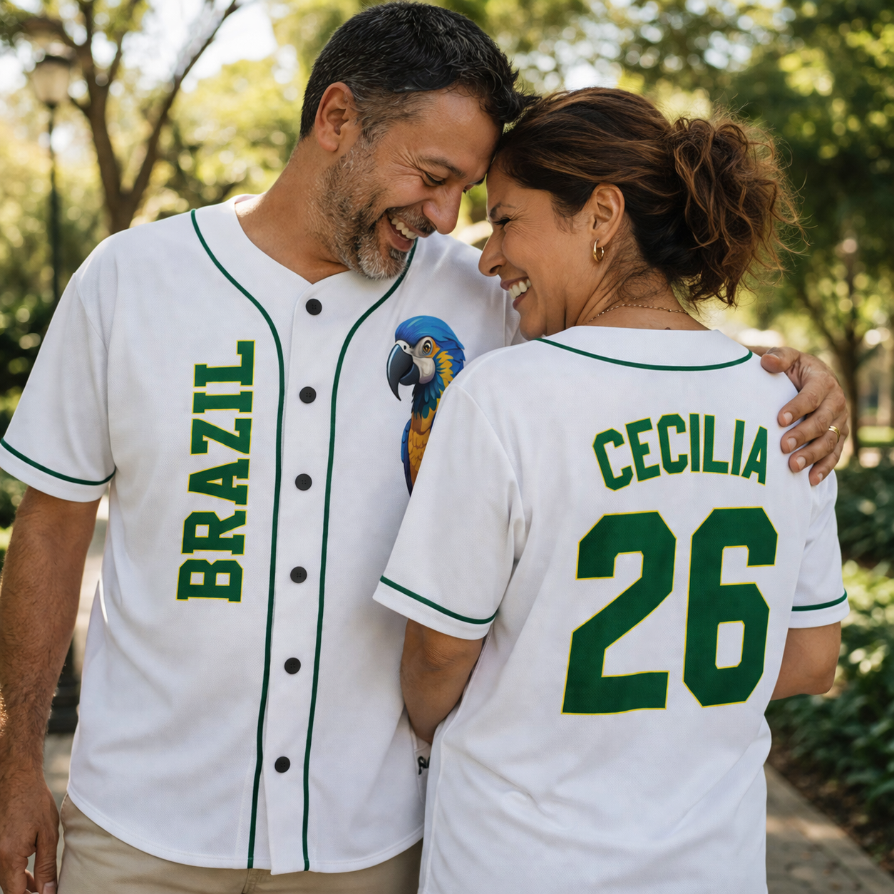 Custom Brazil Baseball Jersey Brazilian Fan Macaw – Personalized Name Number