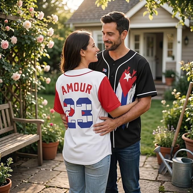 Custom Cuba Baseball Jersey Cuban Fan Script Classic – Personalized Name Number