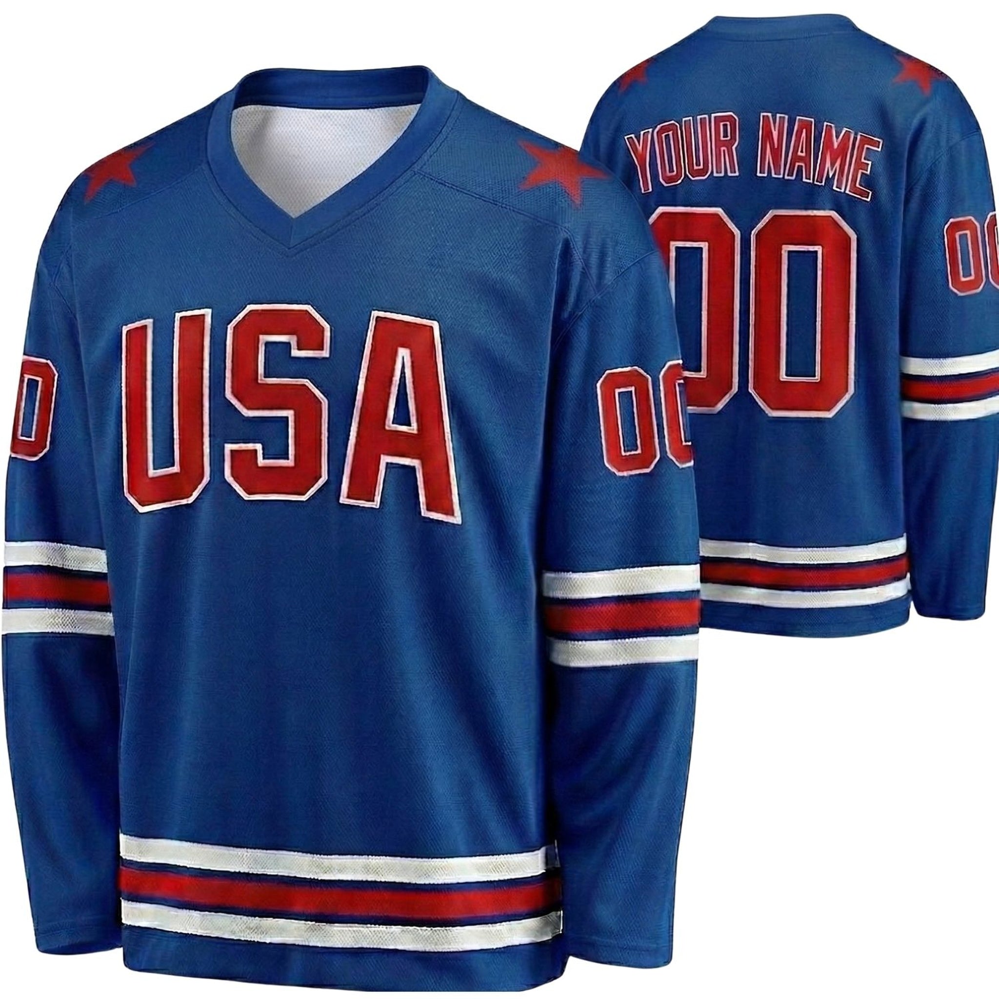 Custom USA 250th Anniversary Hockey Jersey USA Heritage - Design Your Own