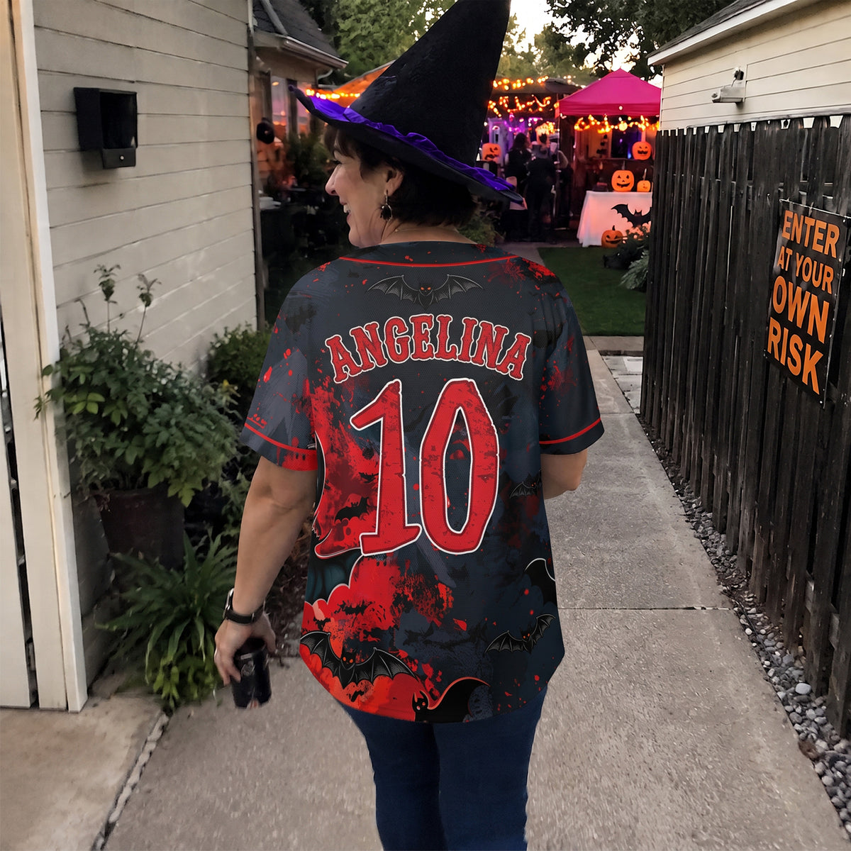Custom Halloween Baseball Jersey Bats - Design Your Own