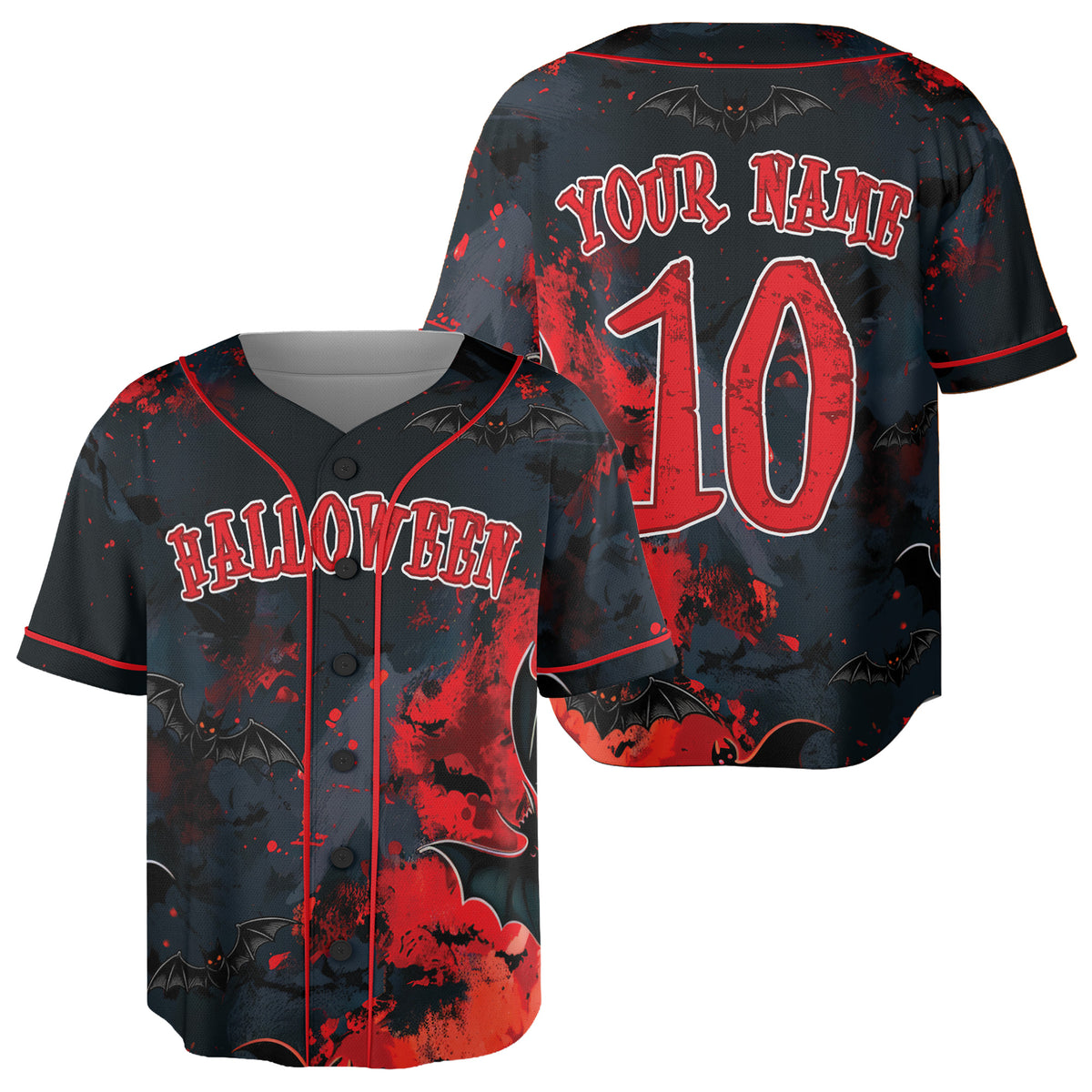 Custom Halloween Baseball Jersey Bats - Design Your Own