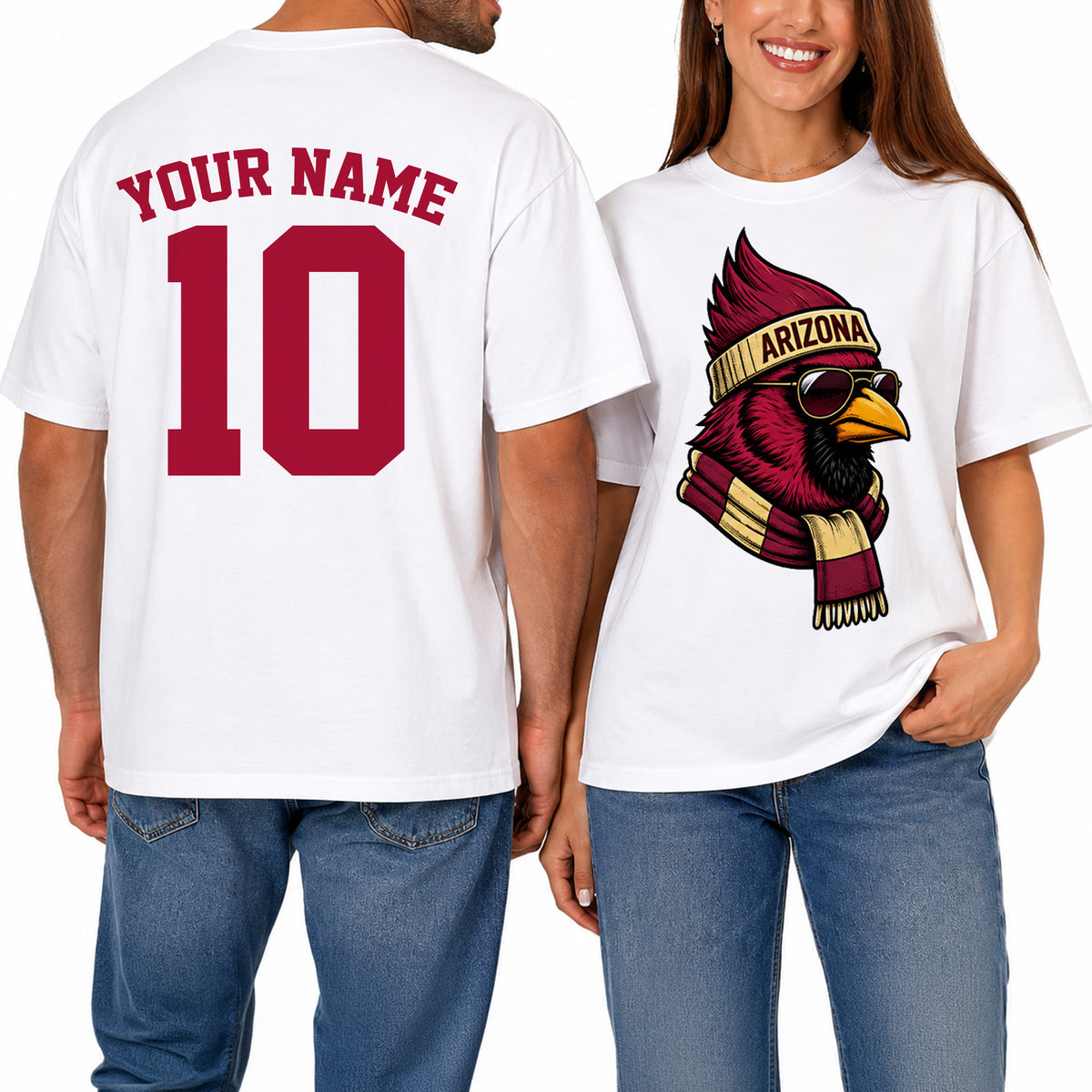 Custom Arizona Football Shirt – Personalized Name & Number Game Day Tee