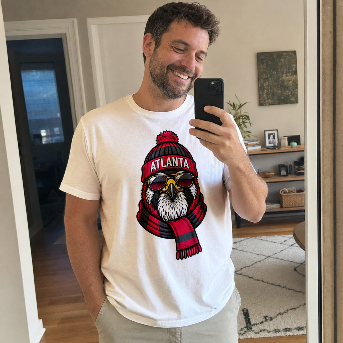 Custom Atlanta Football Shirt – Personalized Name & Number Game Day Tee