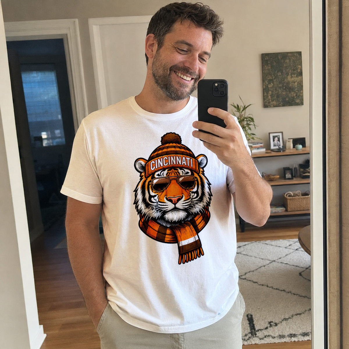 Custom Cincinnati Football Shirt – Personalized Name & Number Game Day Tee