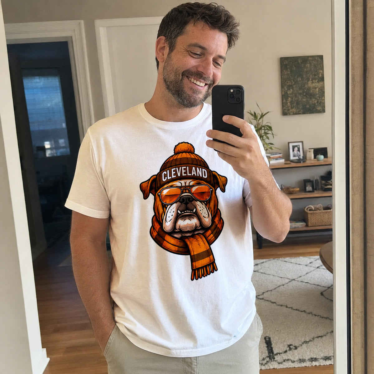 Custom Cleveland Football Shirt – Personalized Name & Number Game Day Tee
