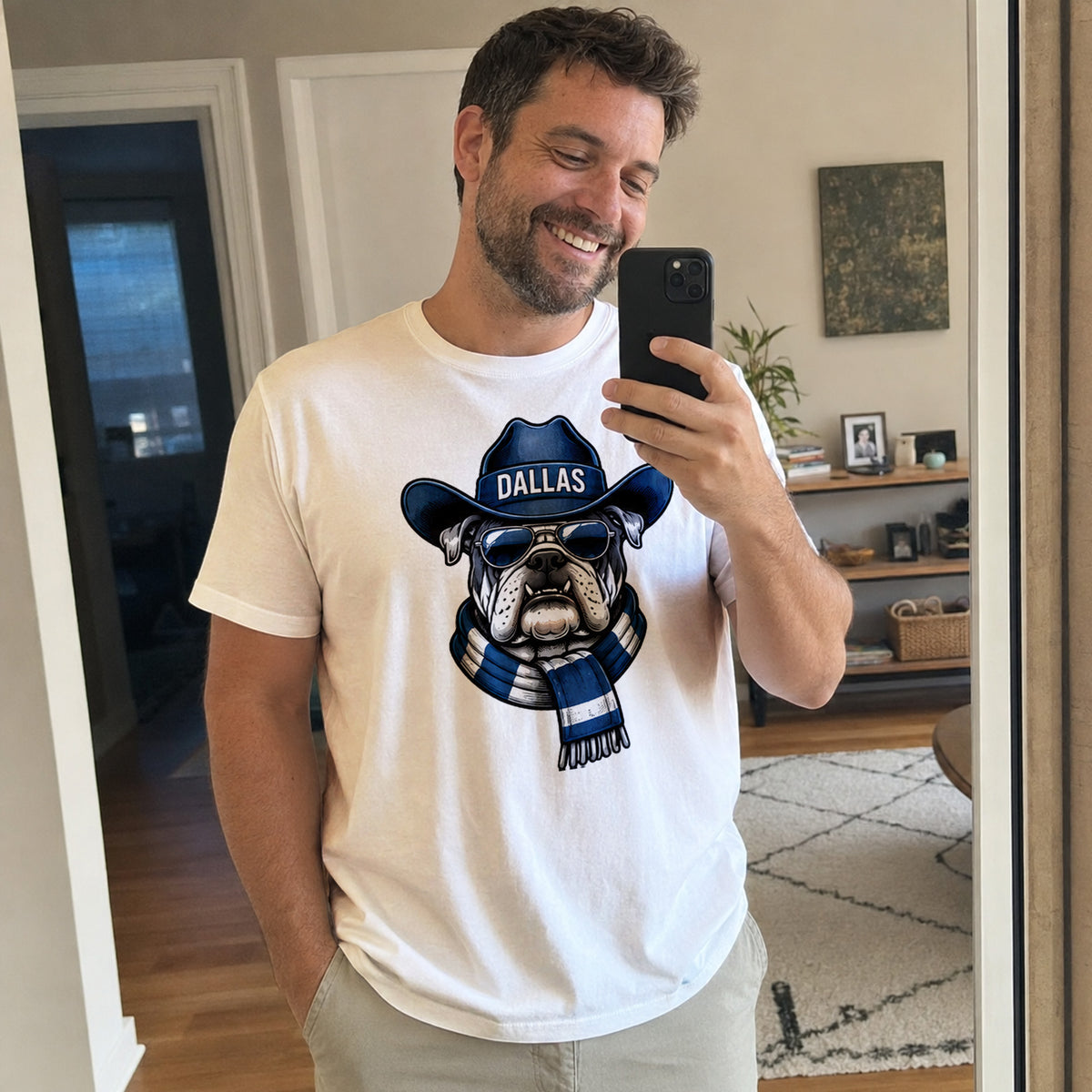 Custom Dallas Football Shirt – Personalized Name & Number Game Day Tee