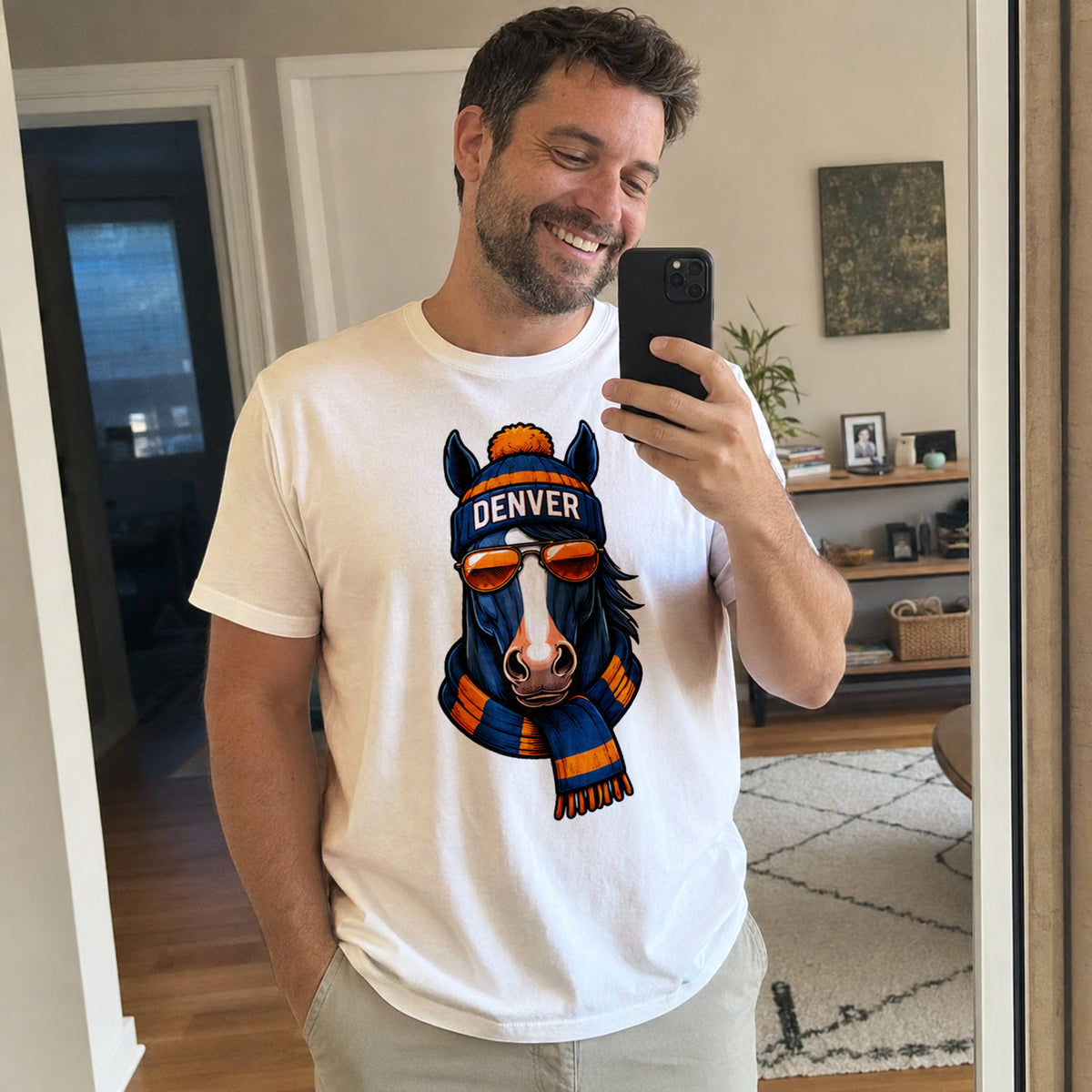 Custom Denver Football Shirt – Personalized Name & Number Game Day Tee