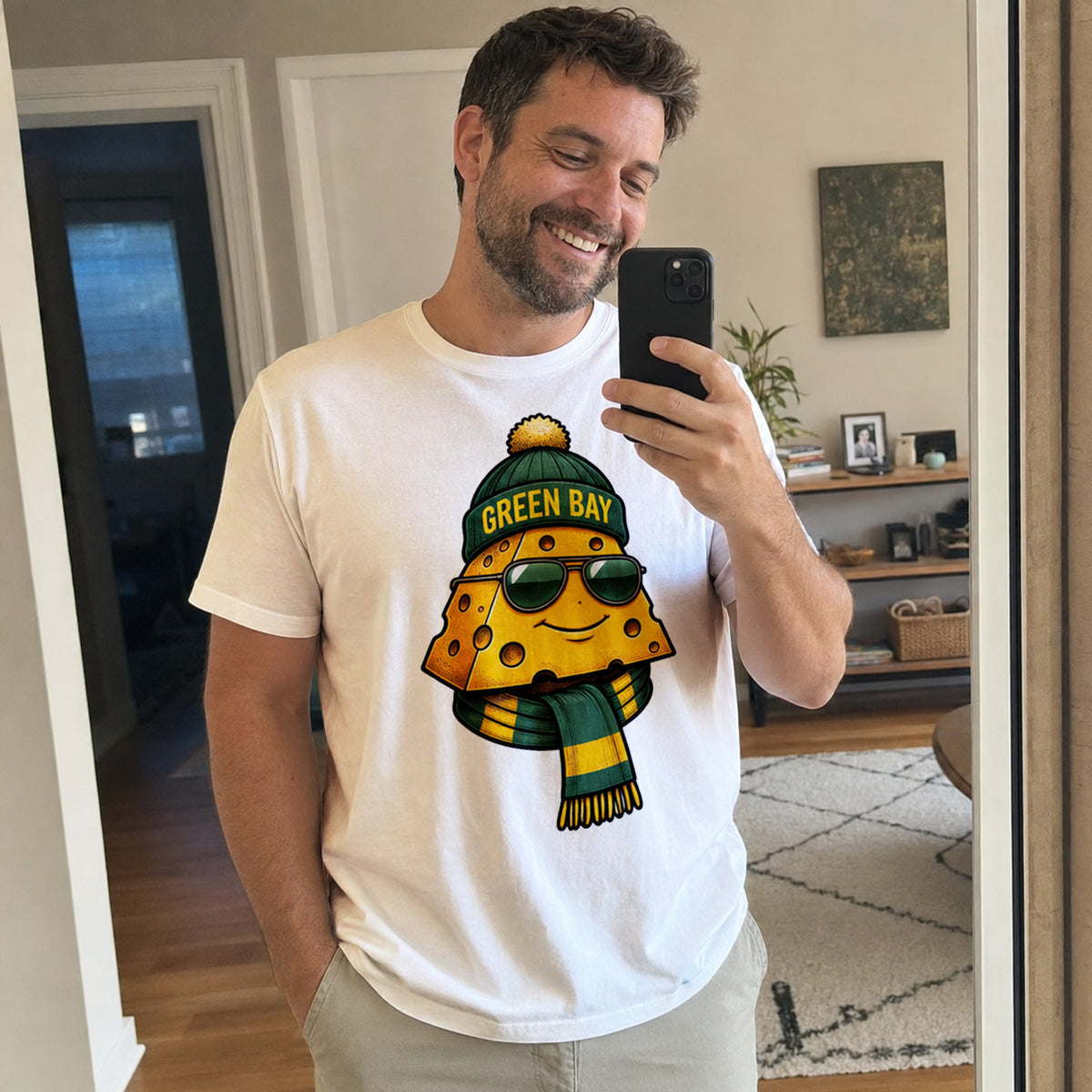 Custom Green Bay Football Shirt – Personalized Name & Number Game Day Tee