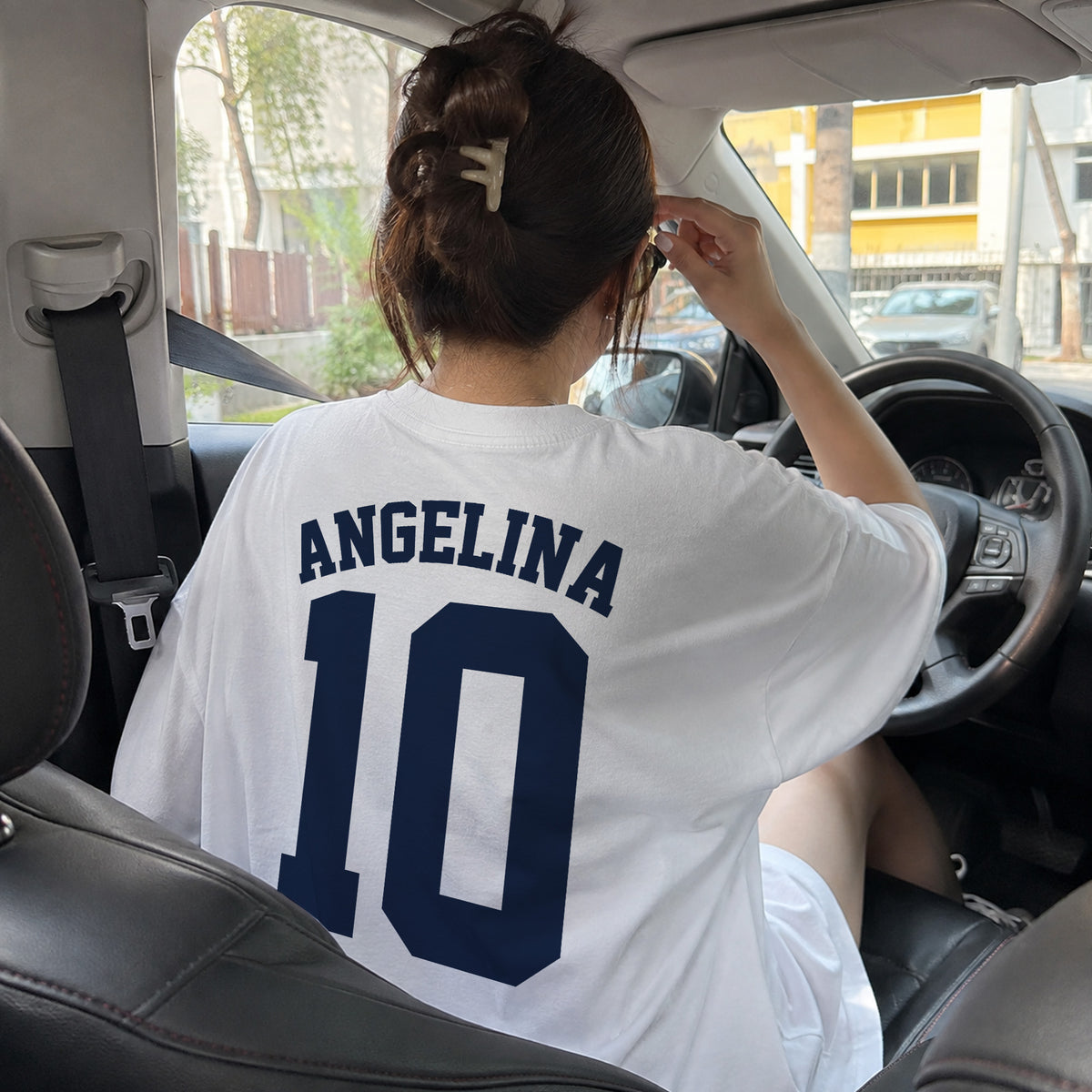 Custom Houston Football Shirt – Personalized Name & Number Game Day Tee