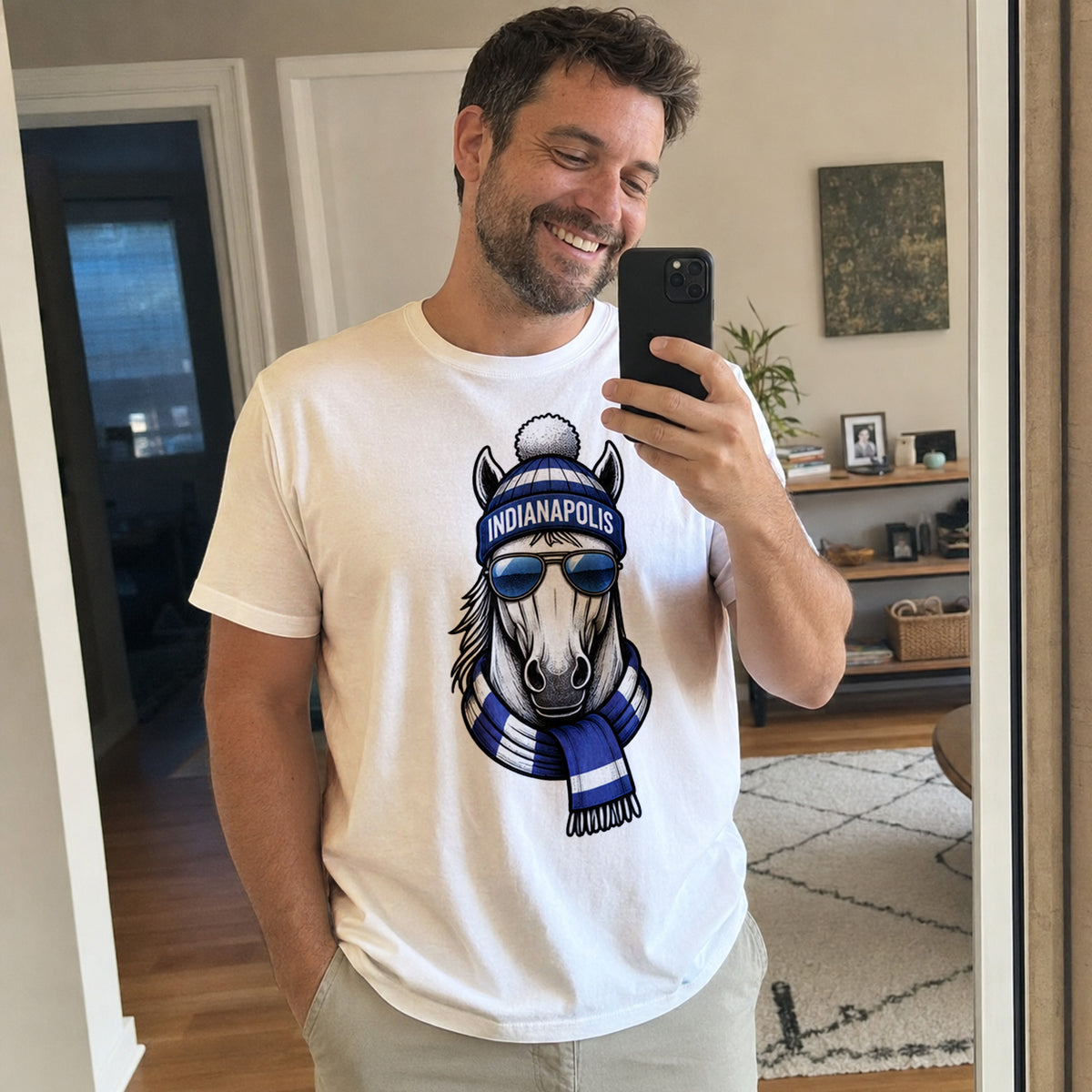 Custom Indianapolis Football Shirt – Personalized Name & Number Game Day Tee