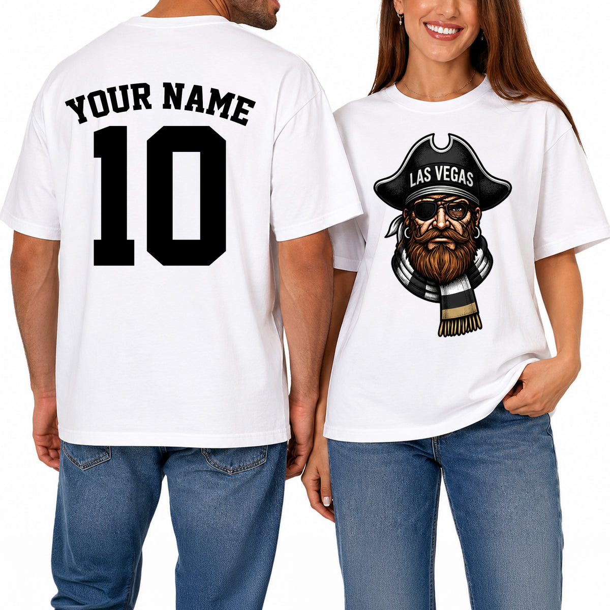 Custom Las Vegas Football Shirt – Personalized Name & Number Game Day Tee