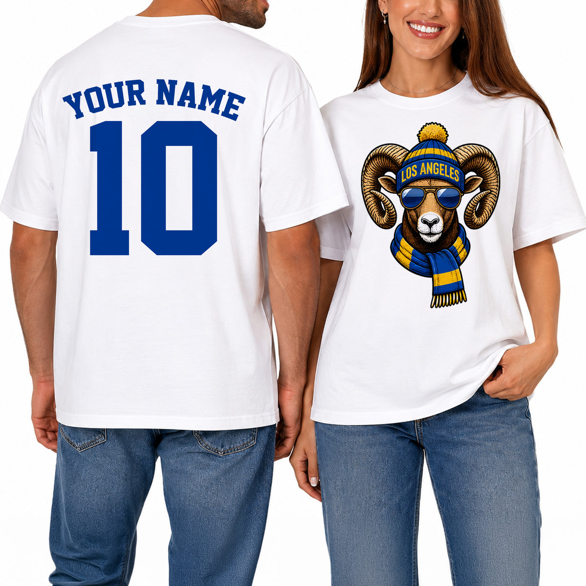 Custom Los Angeles Football Shirt – Personalized Name & Number Game Day Tee