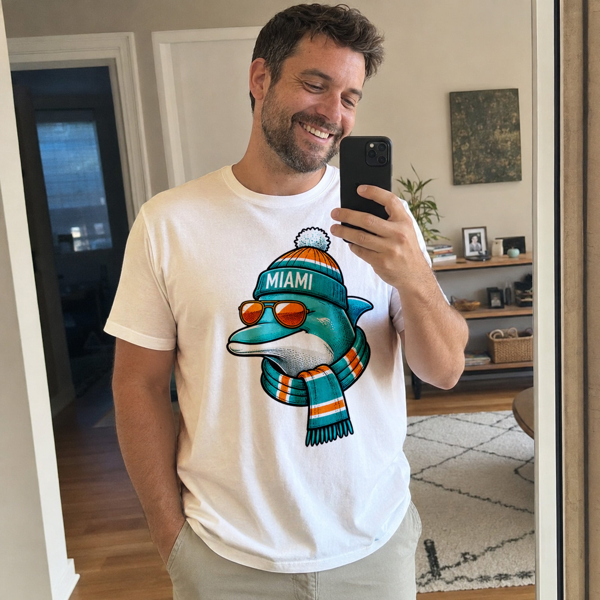 Custom Miami Football Shirt – Personalized Name & Number Game Day Tee