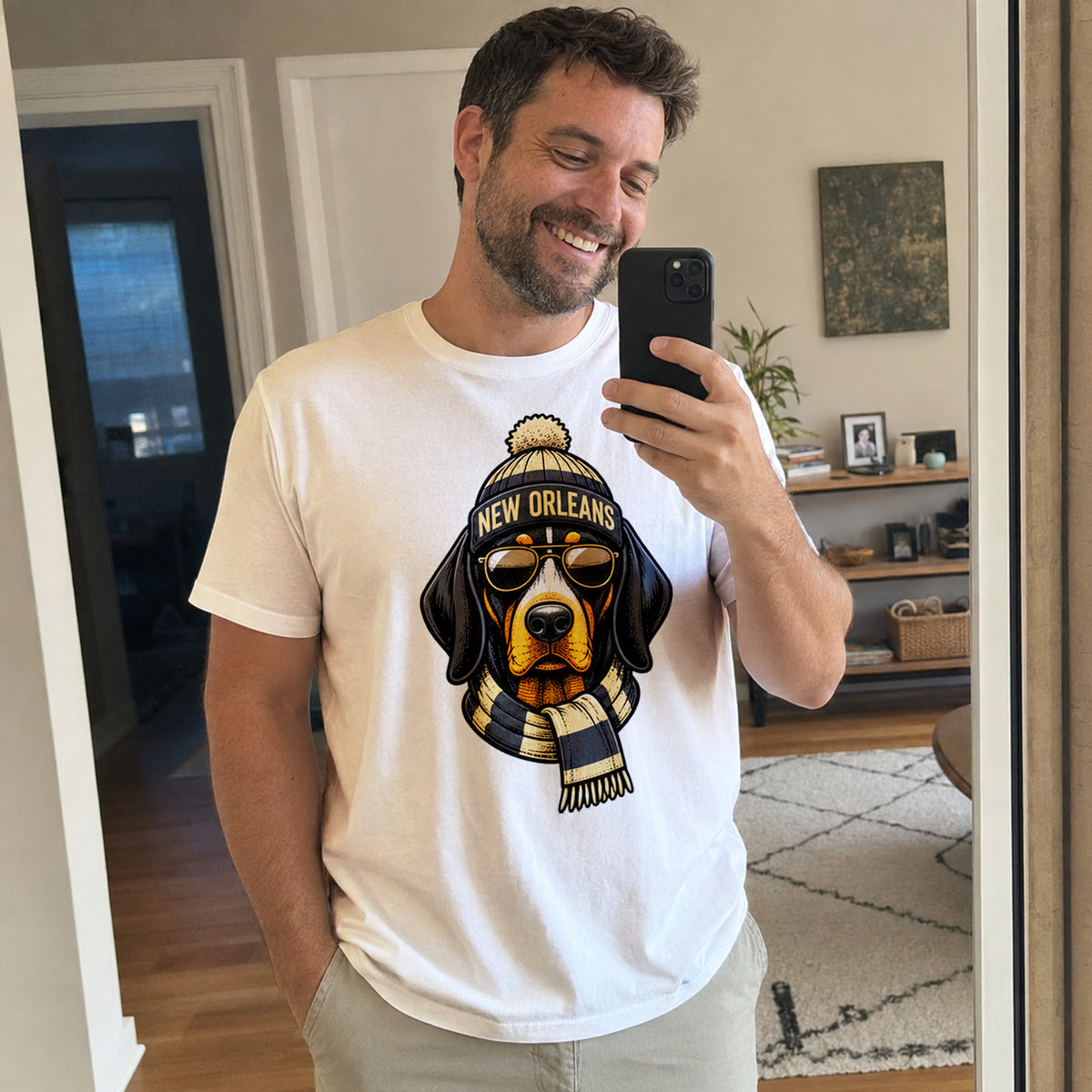 Custom New Orleans Football Shirt – Personalized Name & Number Game Day Tee