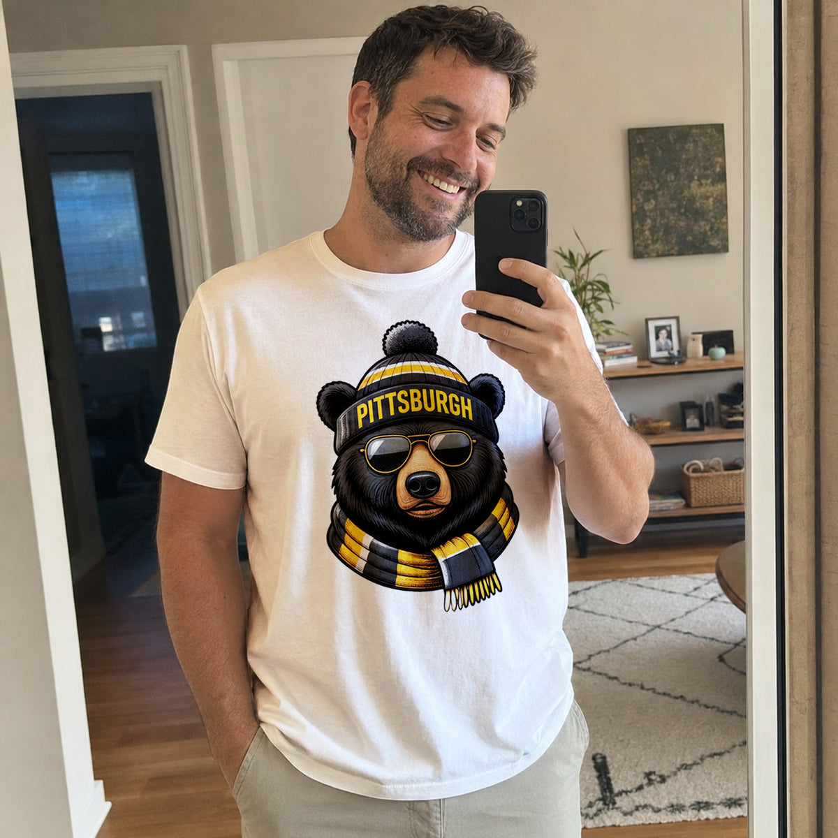 Custom Pittsburgh Football Shirt – Personalized Name & Number Game Day Tee