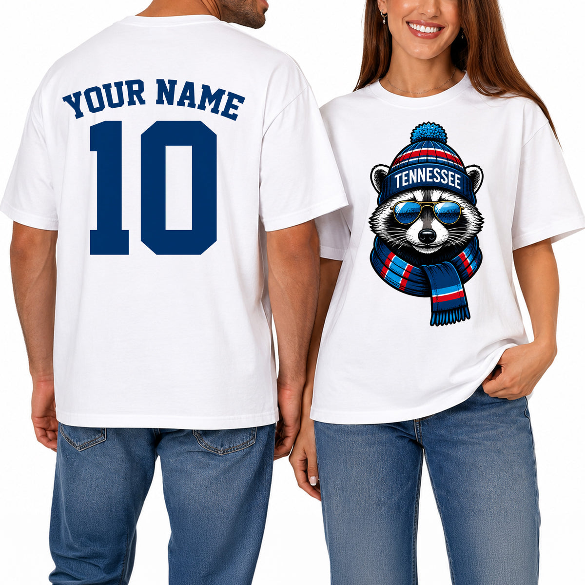 Custom Tennessee Football Shirt – Personalized Name & Number Game Day Tee