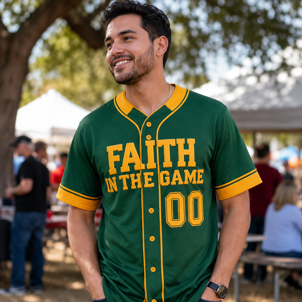 Custom Religious Baseball Jersey – Faith in The Game Christian Design Add Your Name