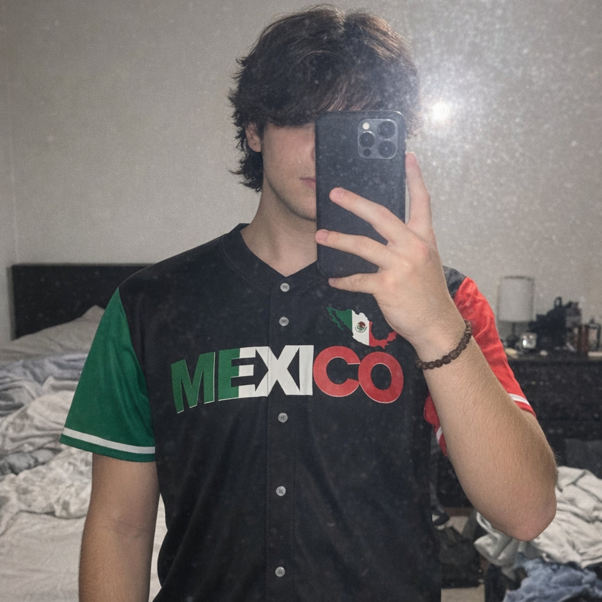 Custom Baseball Jersey Mexican Pride Mexico Split Flag – Personalized Name Number