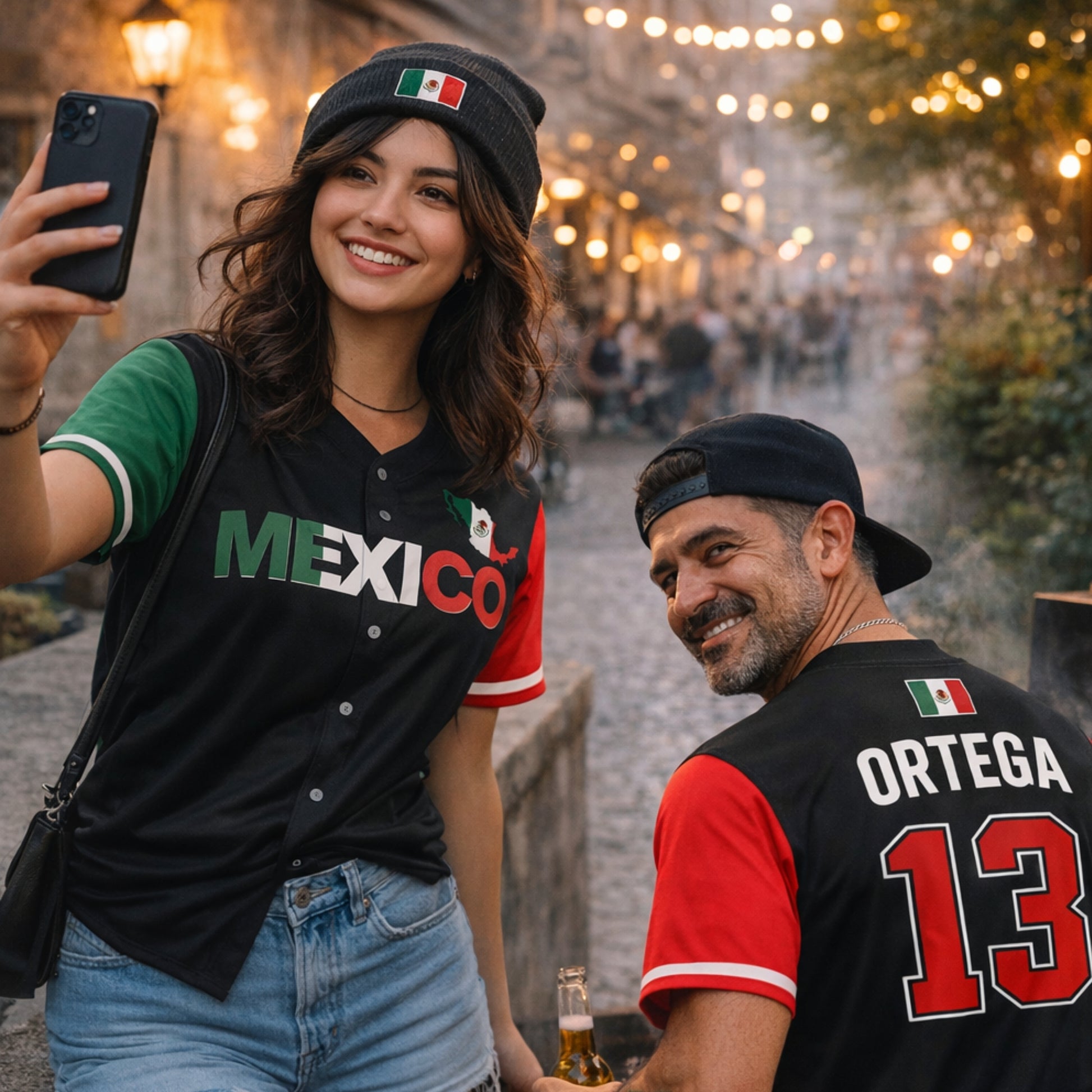 Custom Baseball Jersey Mexican Pride Mexico Split Flag – Personalized Name Number