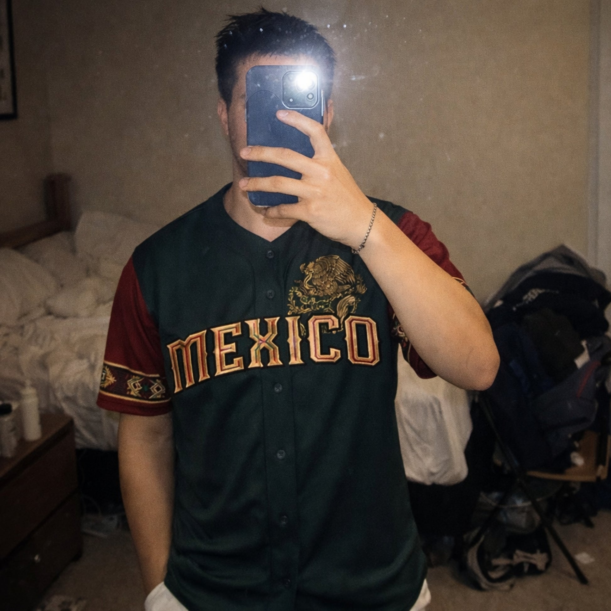 Custom Baseball Jersey Mexican Pride Mexico Heritage Eagle – Personalized Name Number